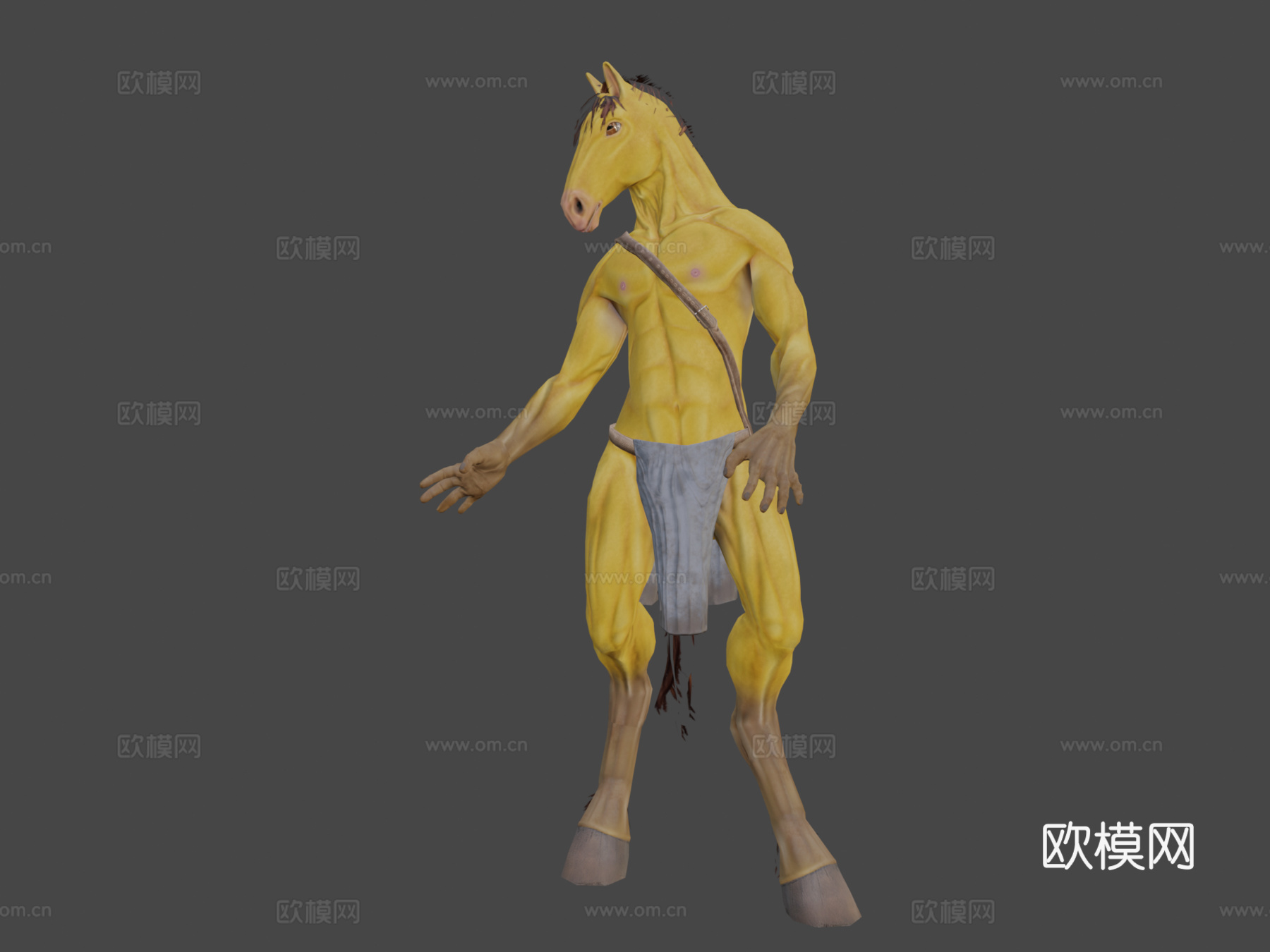 拟人马3d模型