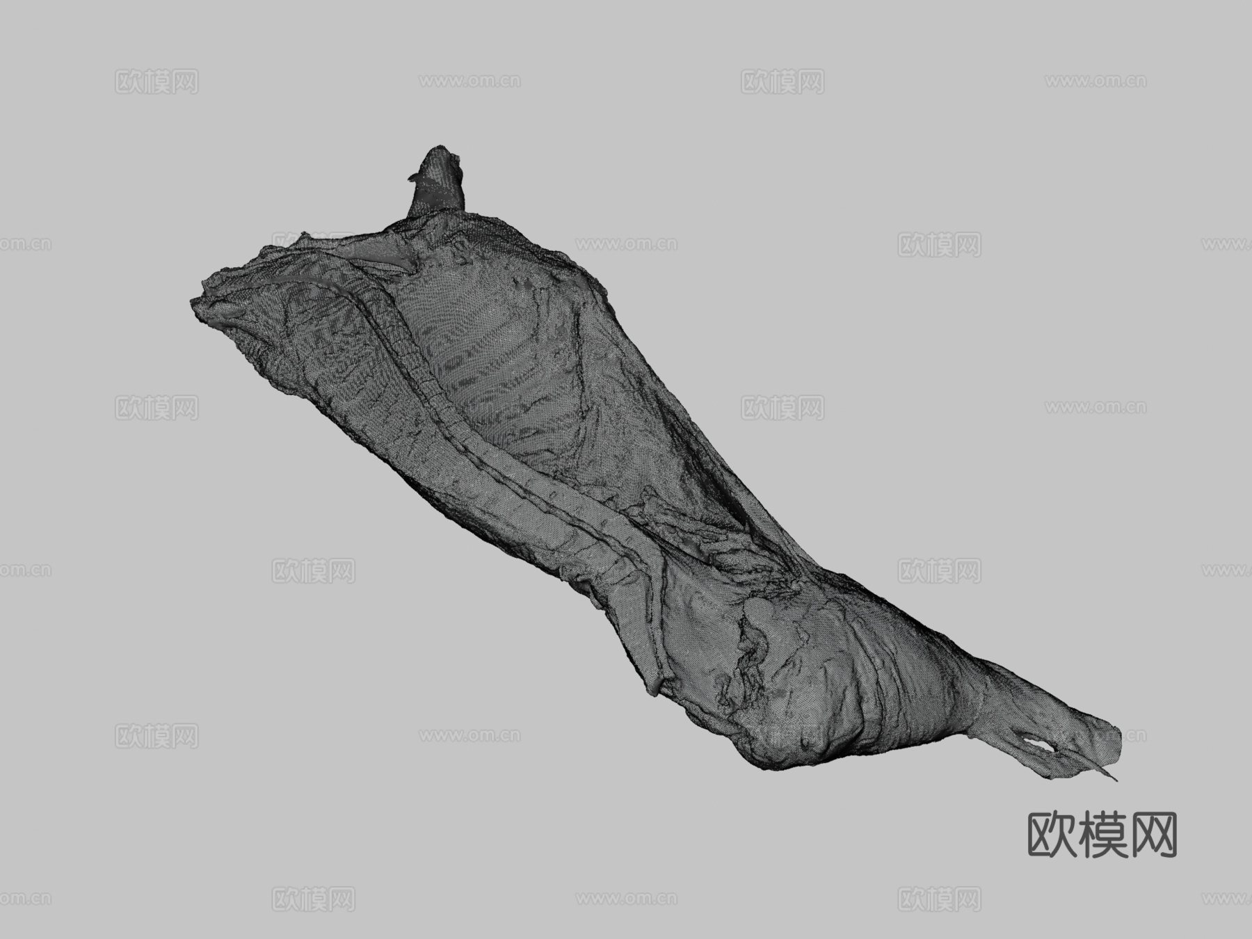 肉胴体3d模型