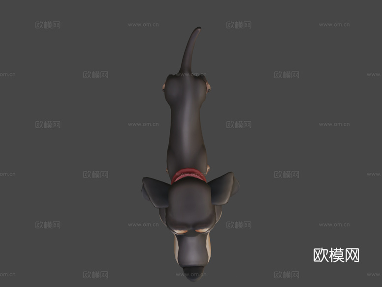 腊肠犬3d模型下载(渲染图7)
