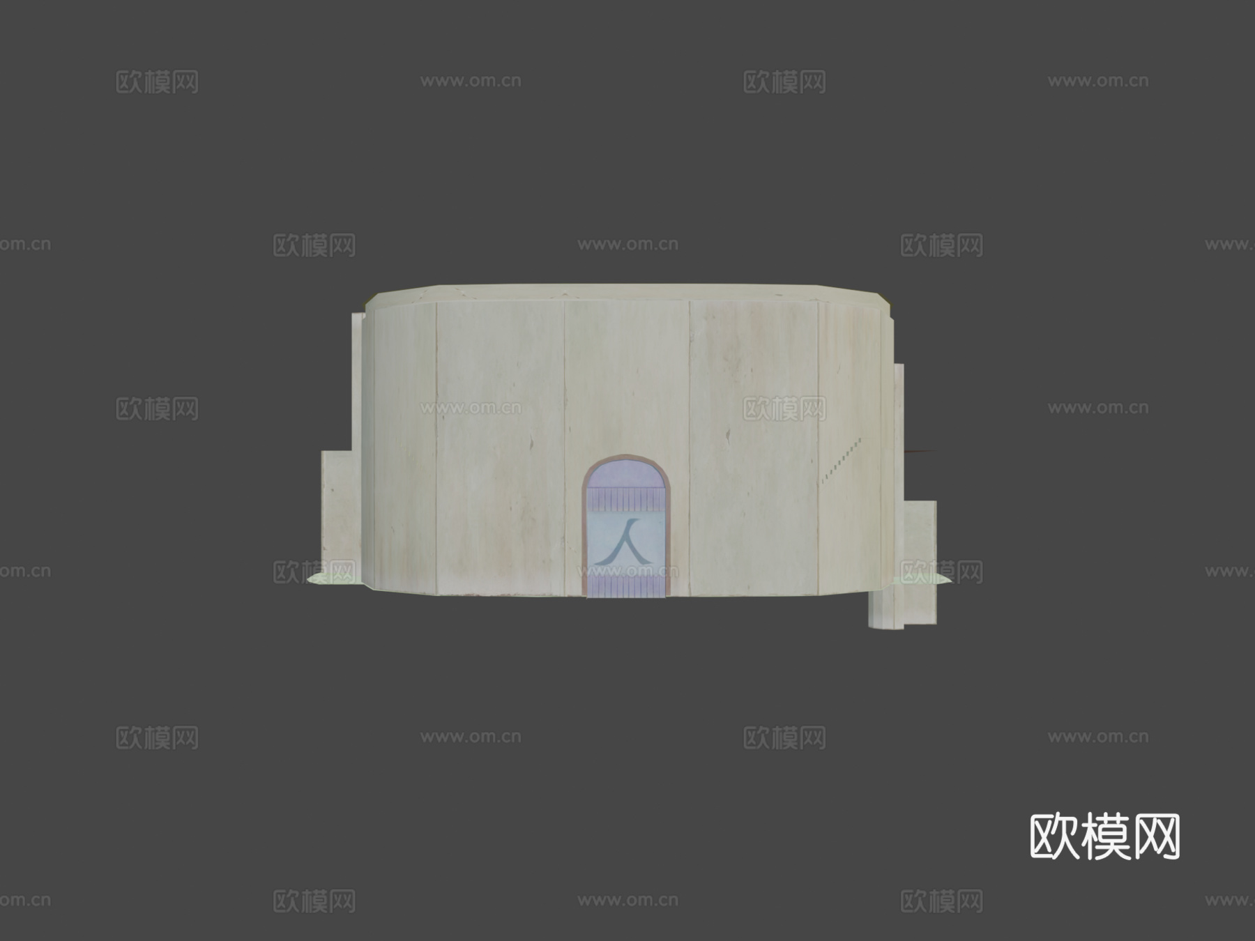 火影忍者中忍考试大厅3d模型