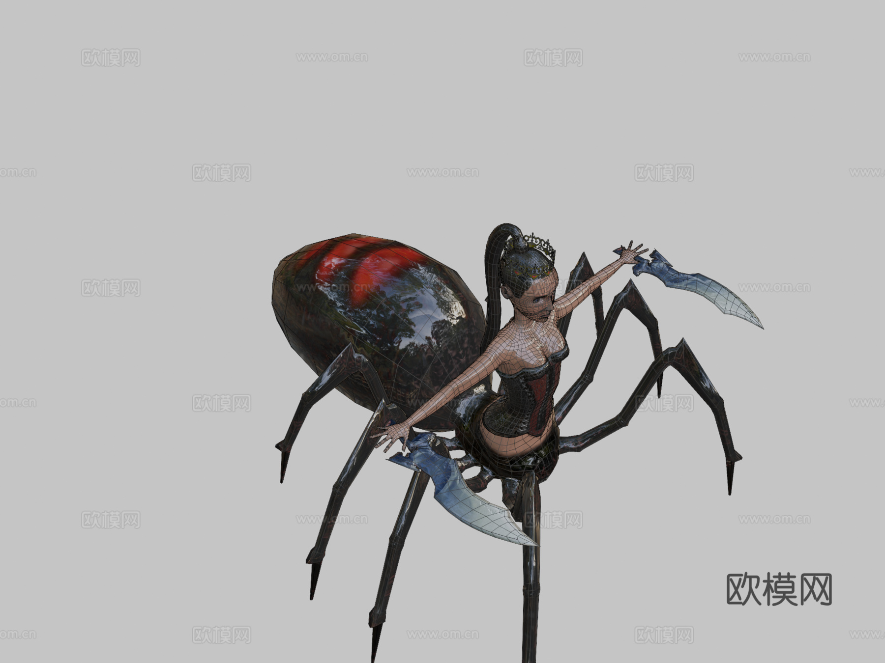 蜘蛛女王3d模型