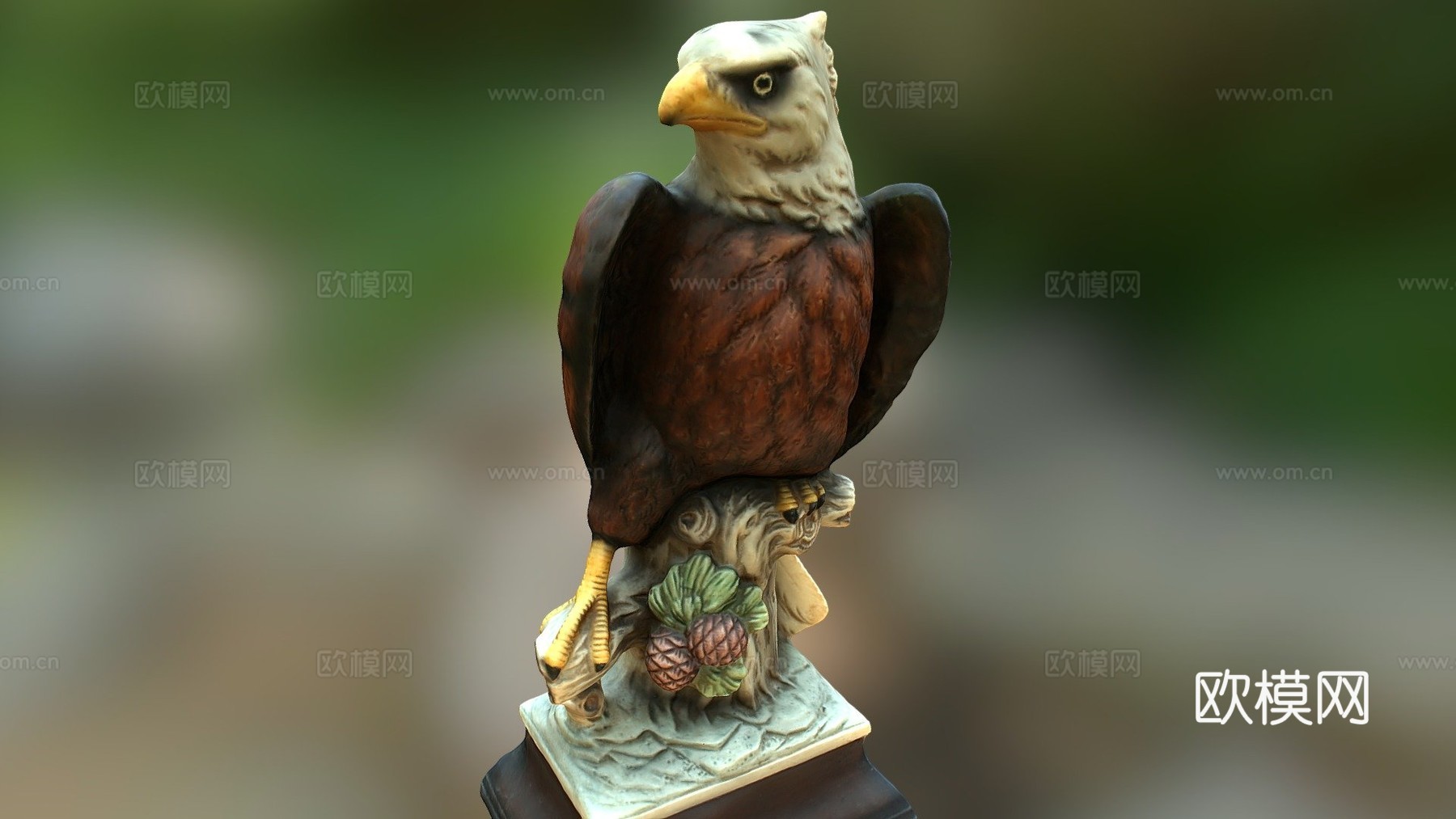 D扫描鹰3d模型
