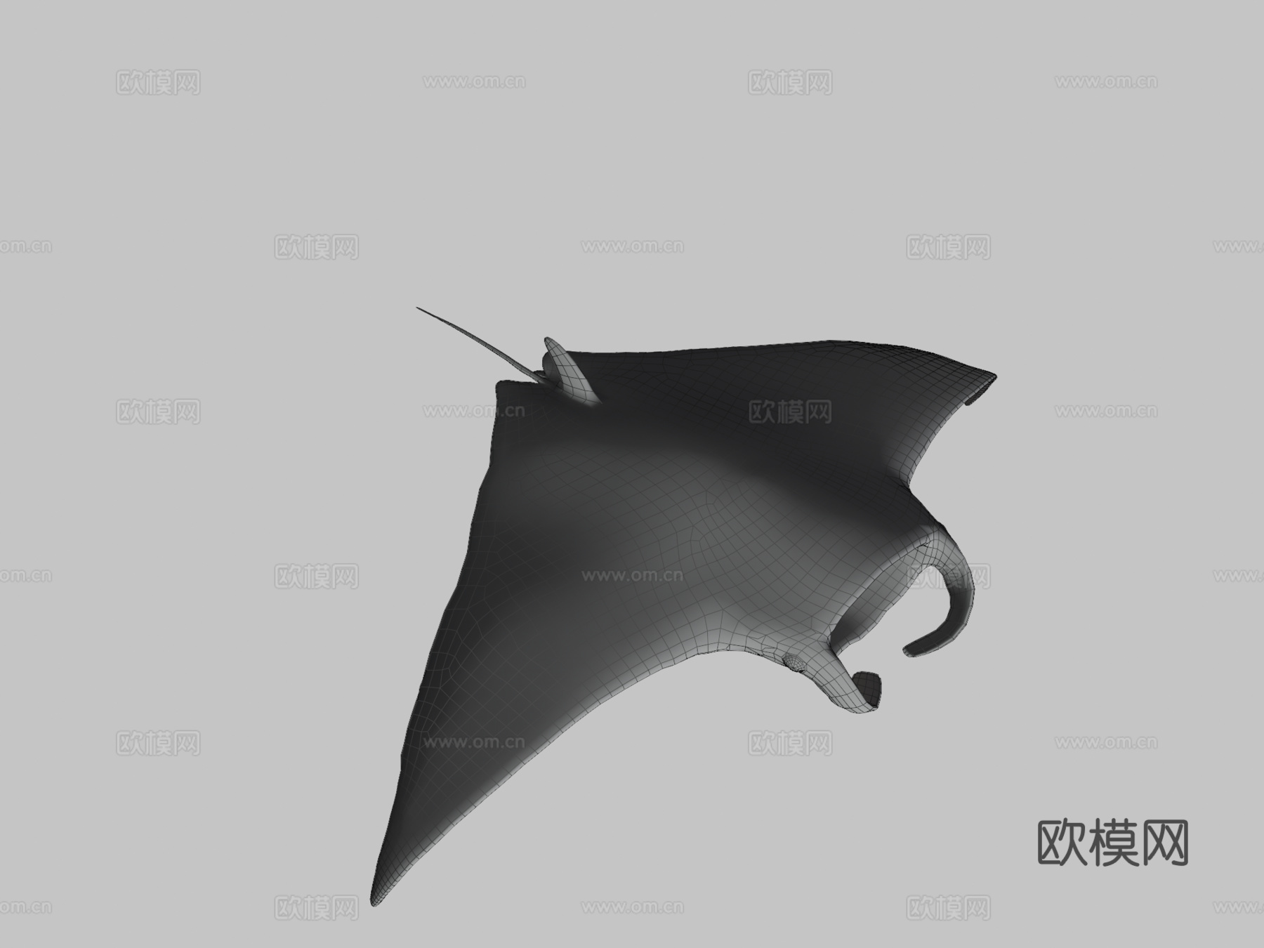 魔鬼鱼3d模型