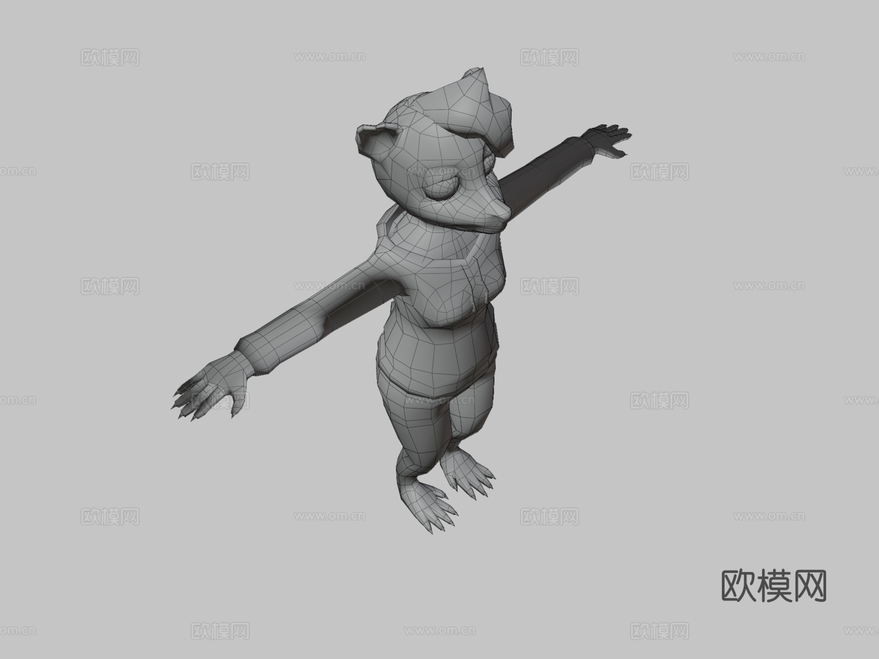 负鼠3d模型