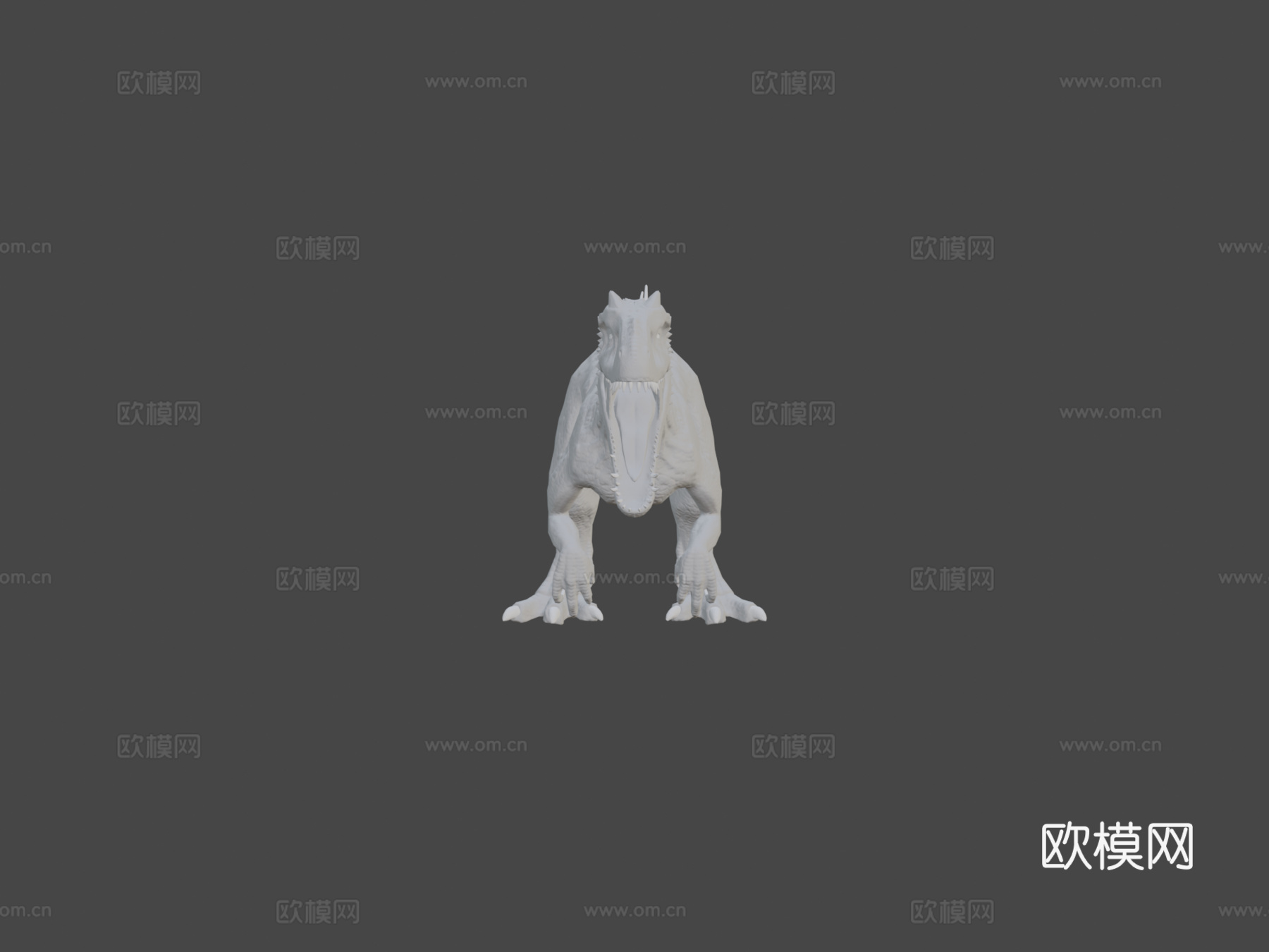 侏罗纪世界混种霸王龙低多边形测试3d模型