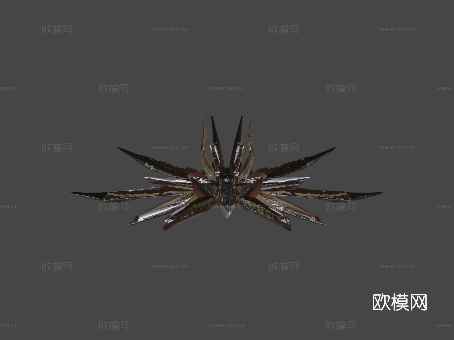 慢动作循环动画龙奔跑3d模型