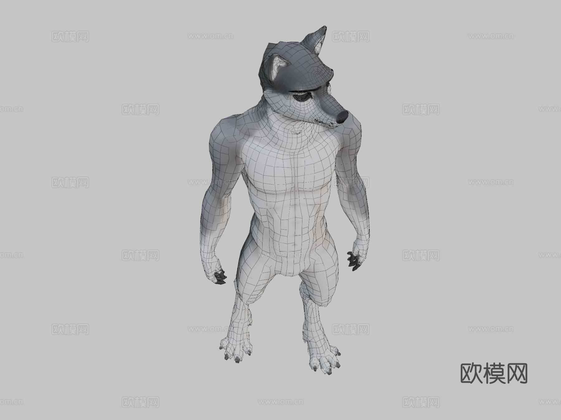 特里斯狼3d模型