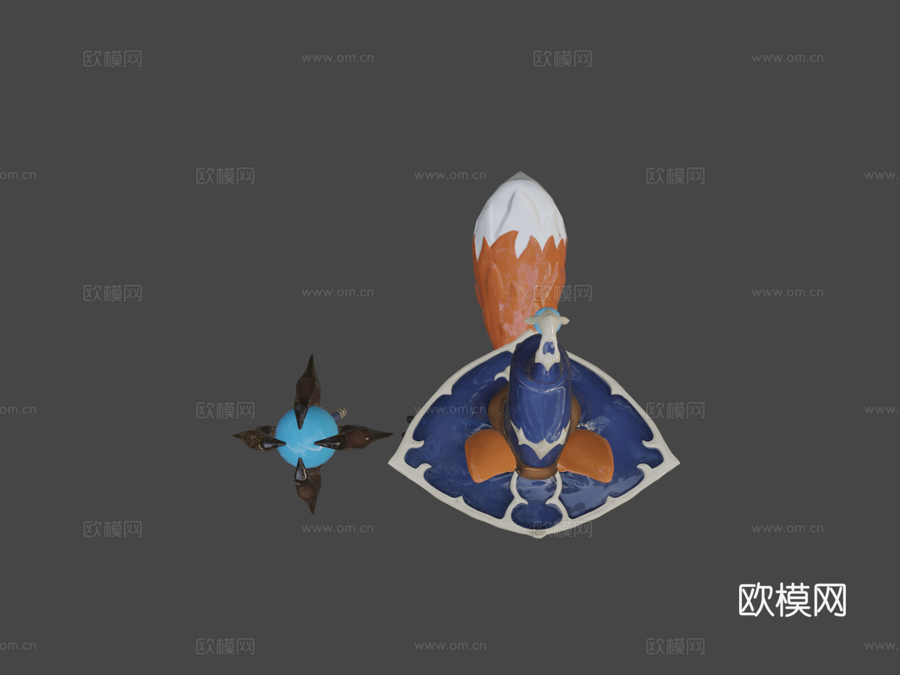 狐狸法师角色3d模型