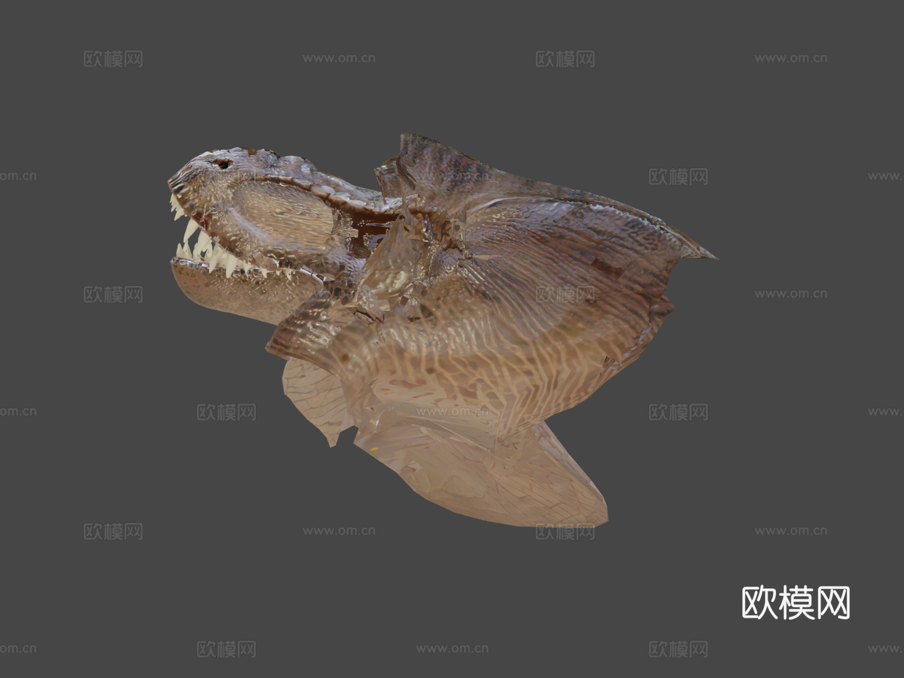 霸王龙骨架(别吃我费里斯摩天轮)3d模型