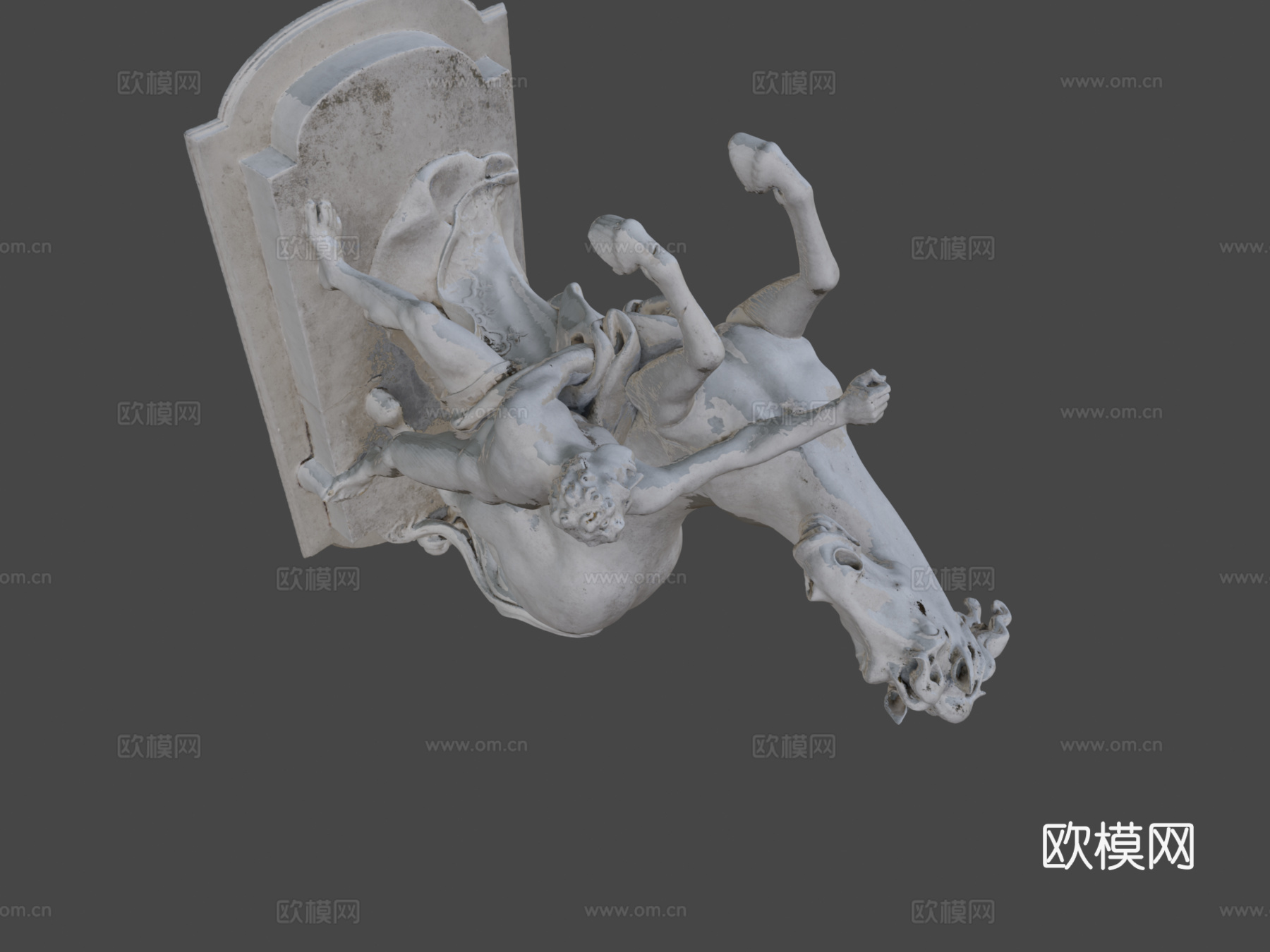 马雕像3d模型