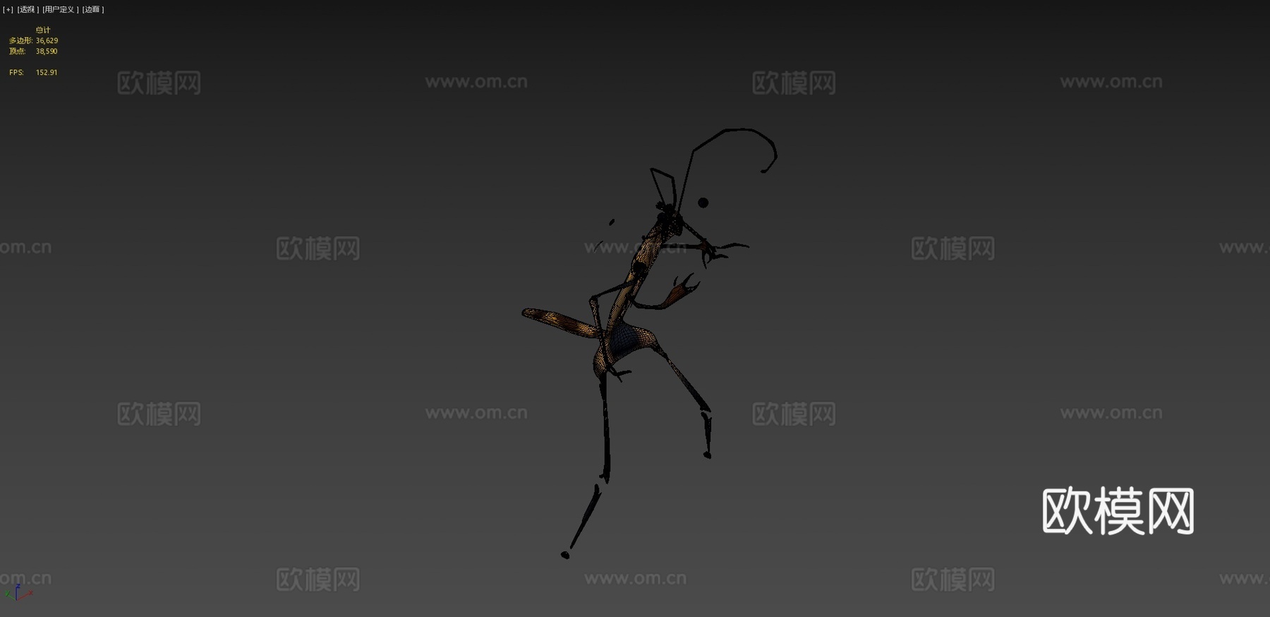 蜜蜂布里3d模型