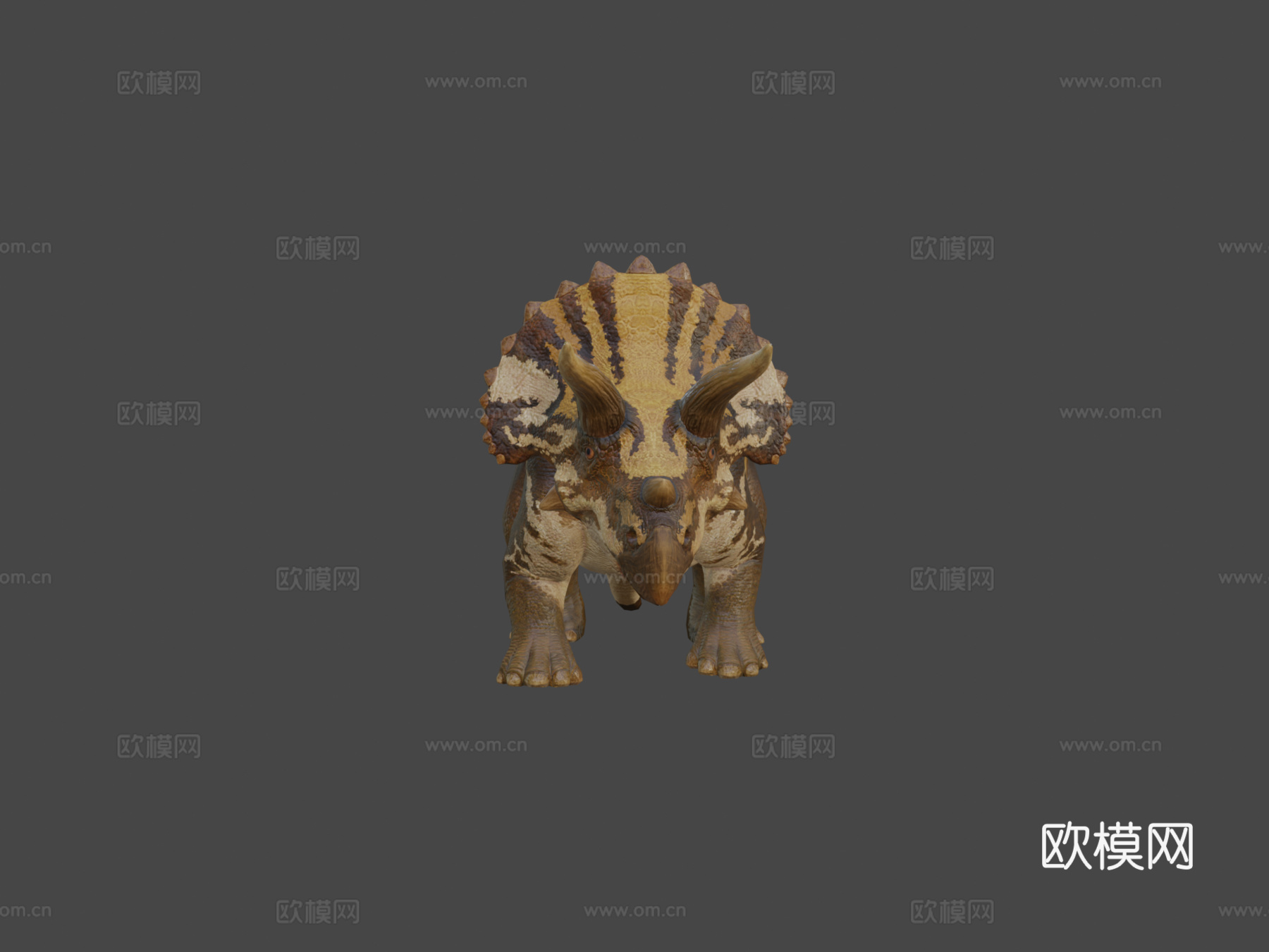 三角龙3d模型