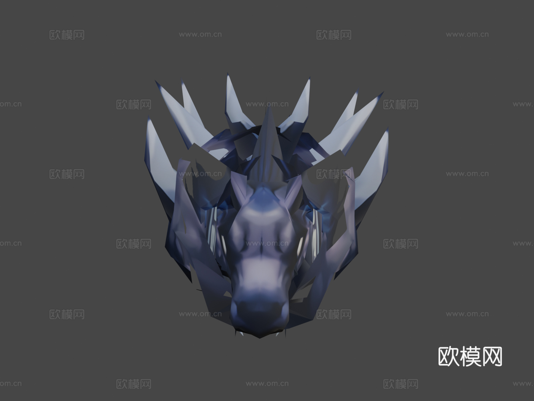 卡通变异狼3d模型