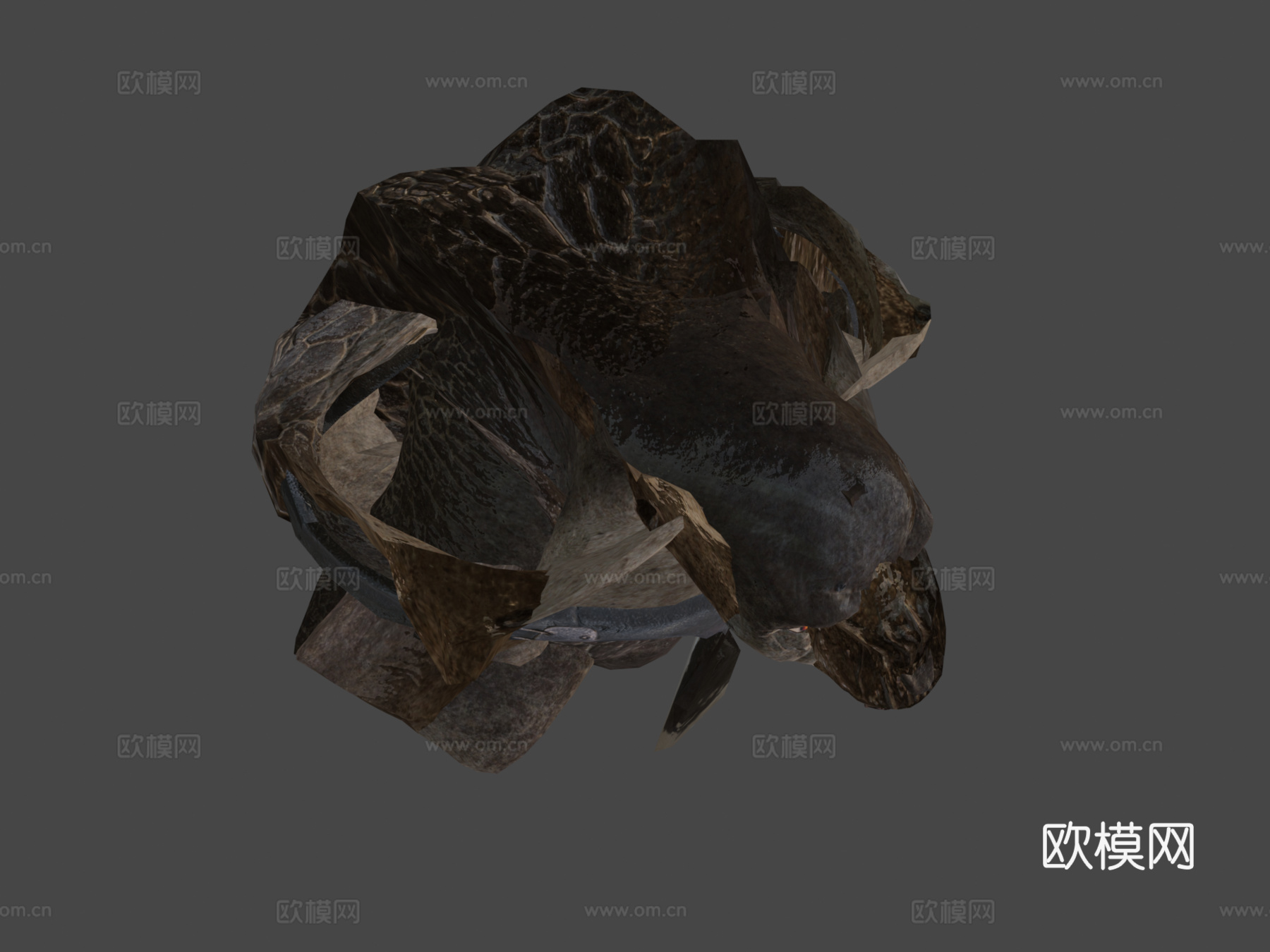 指环王巨魔行走3d模型