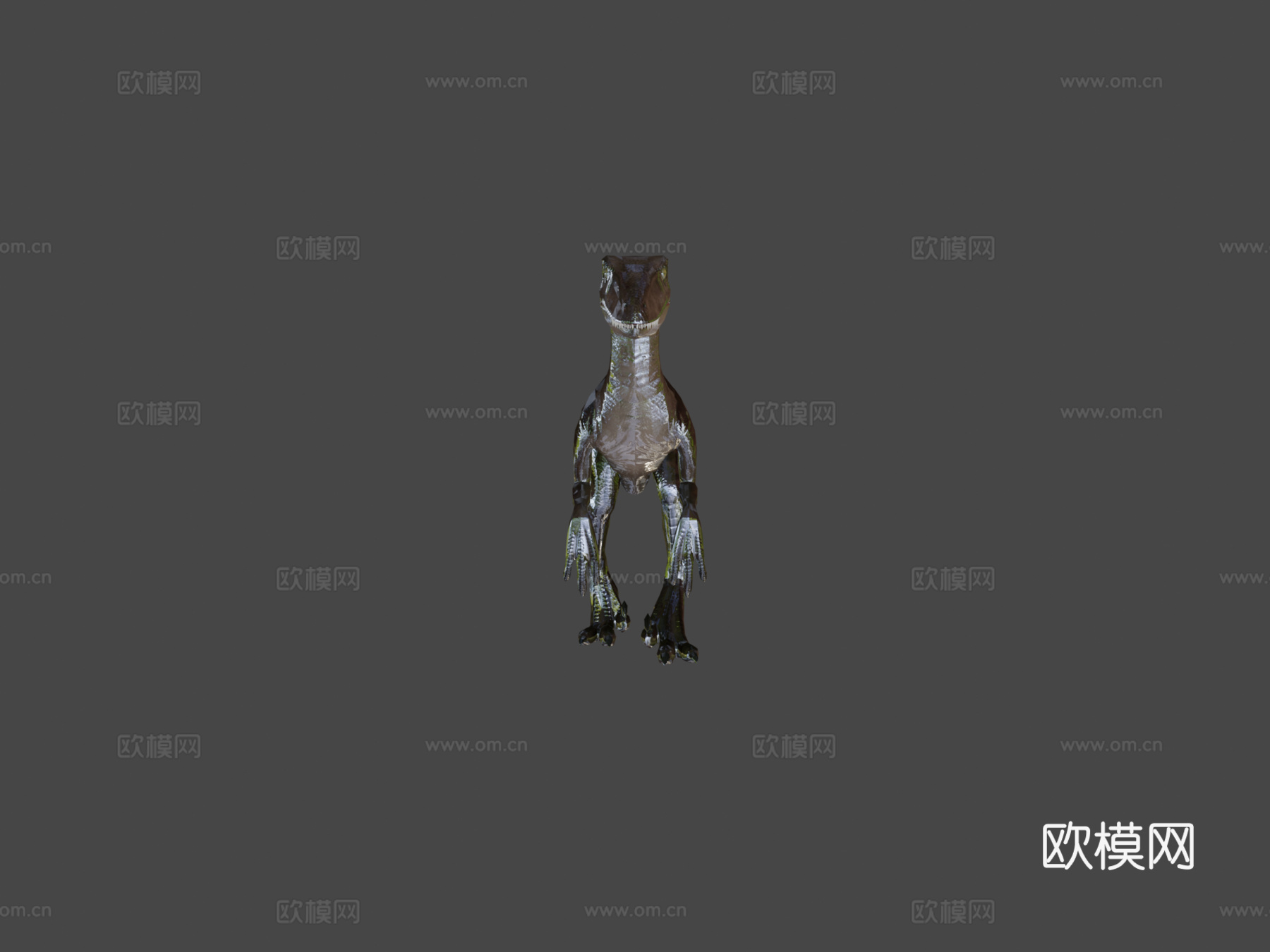 伶盗龙低多边形3d模型