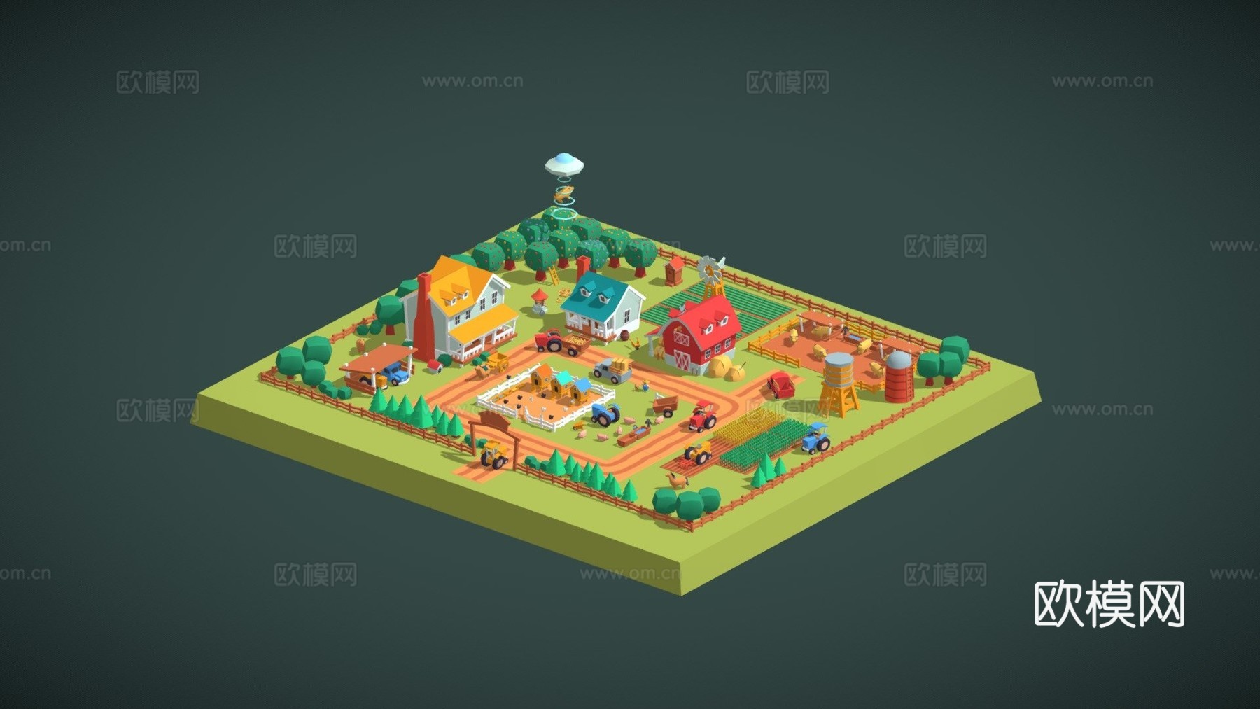 可爱小农场3d模型