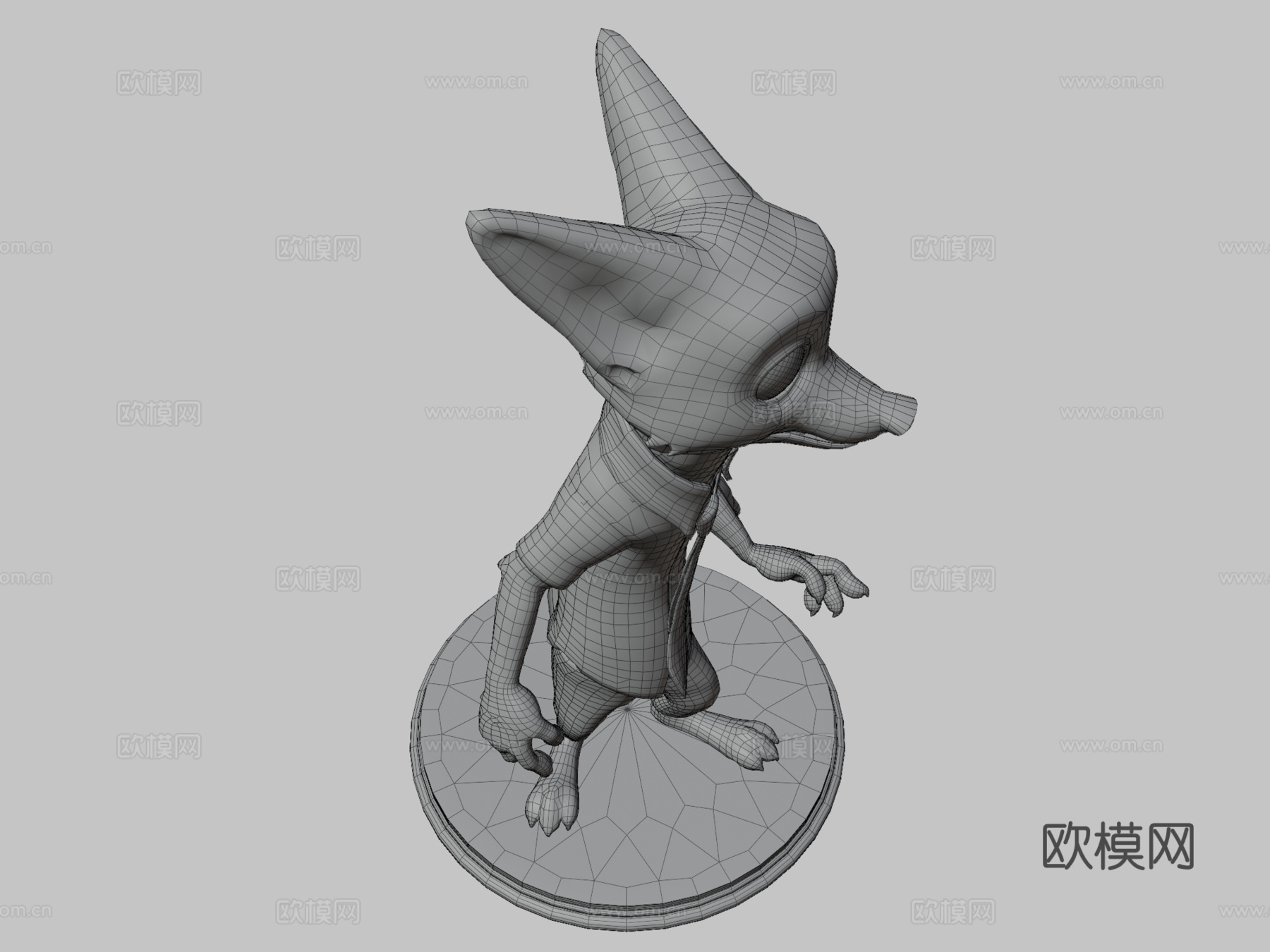 尼克王尔德雕像3d模型