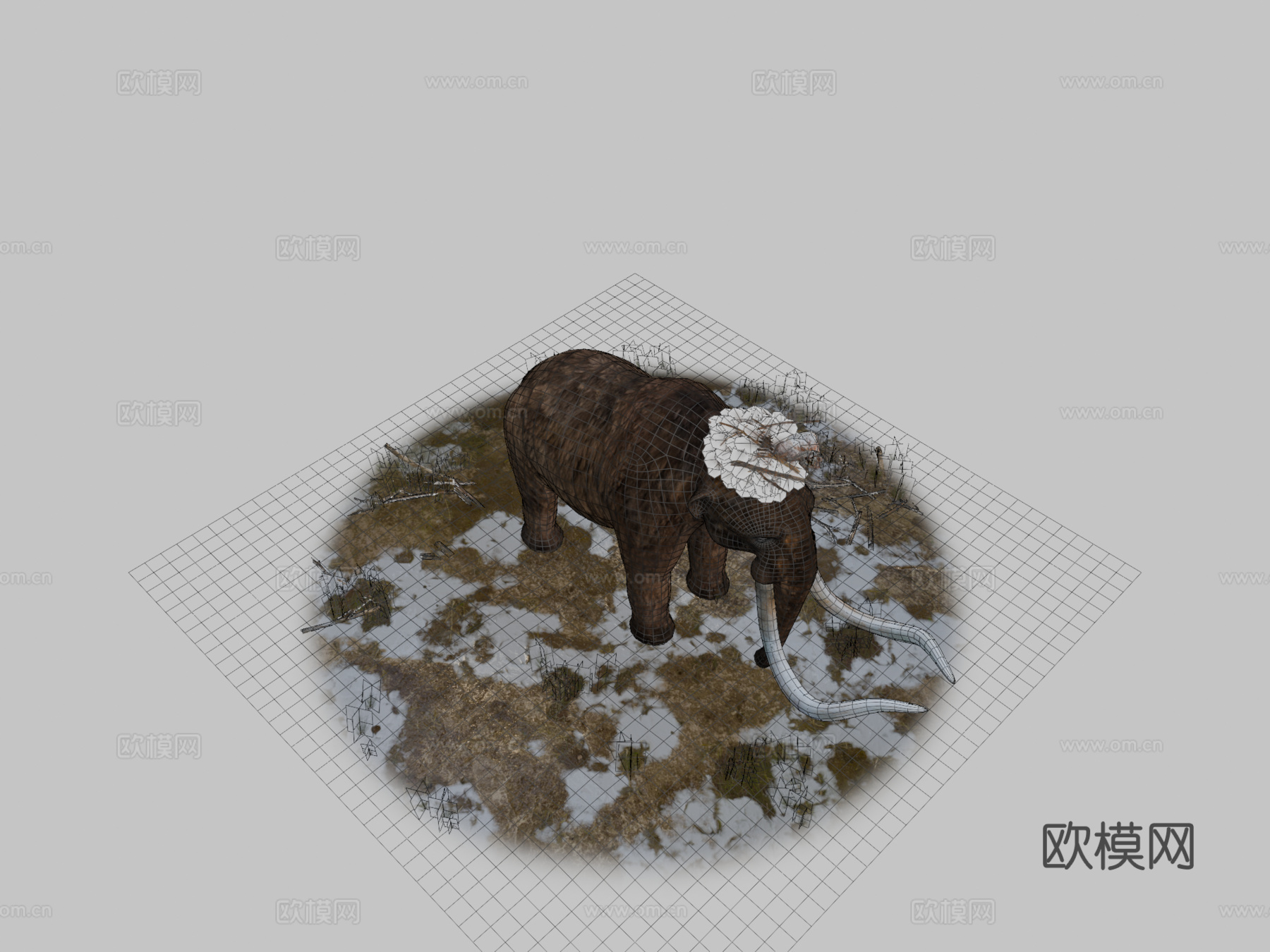 猛犸象3d模型
