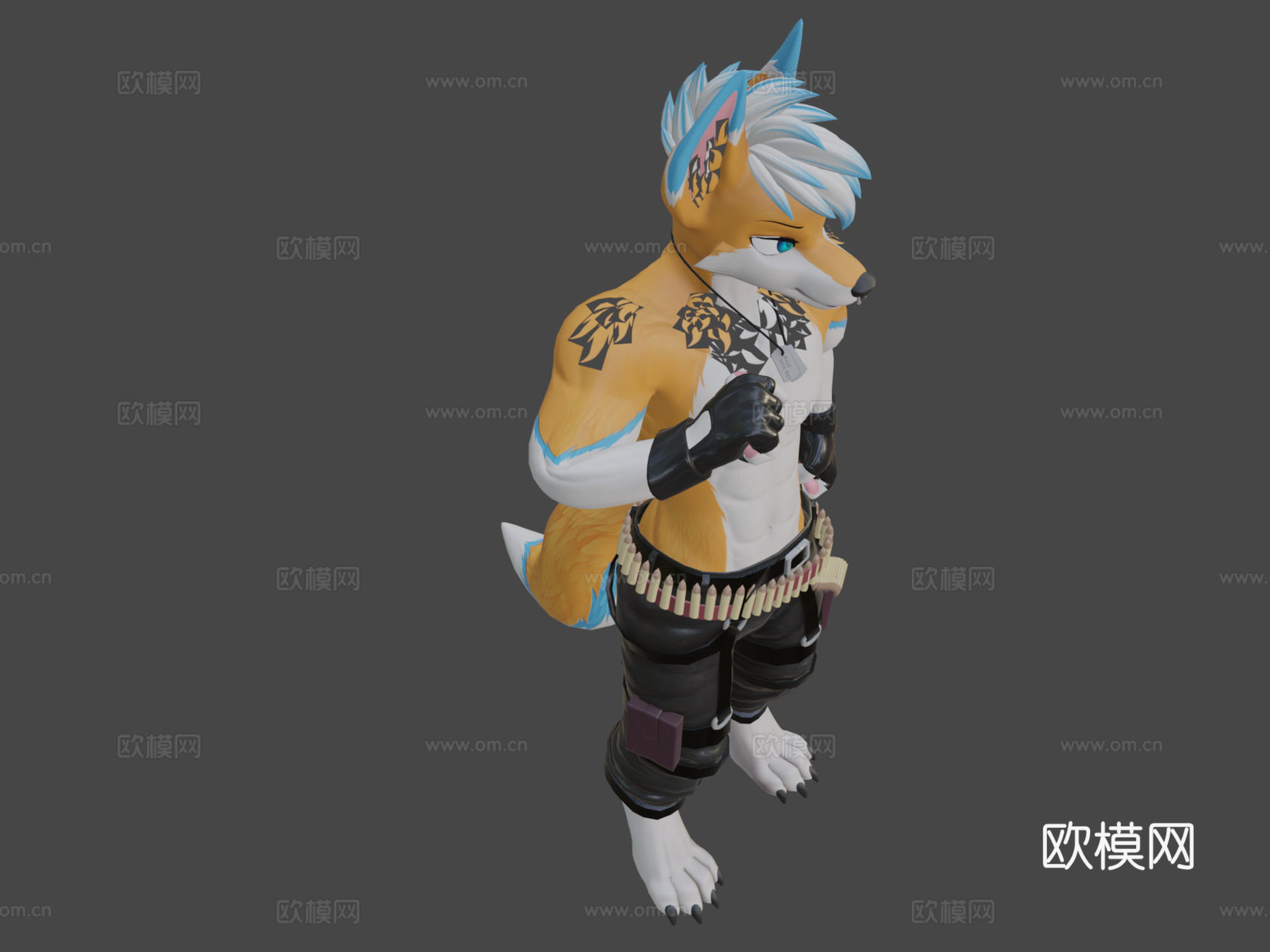 酸性狐狸VRChat委托作品3d模型