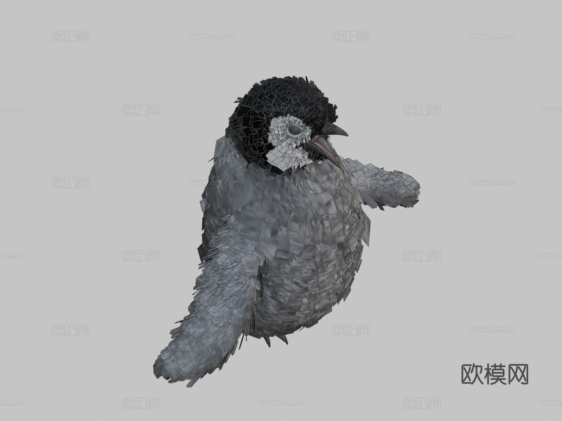 小帝企鹅3d模型