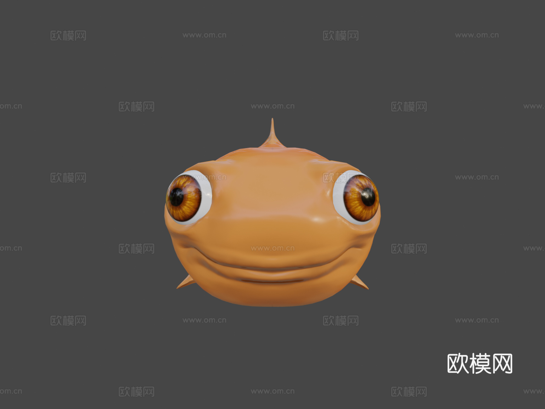 卡通鱼3d模型