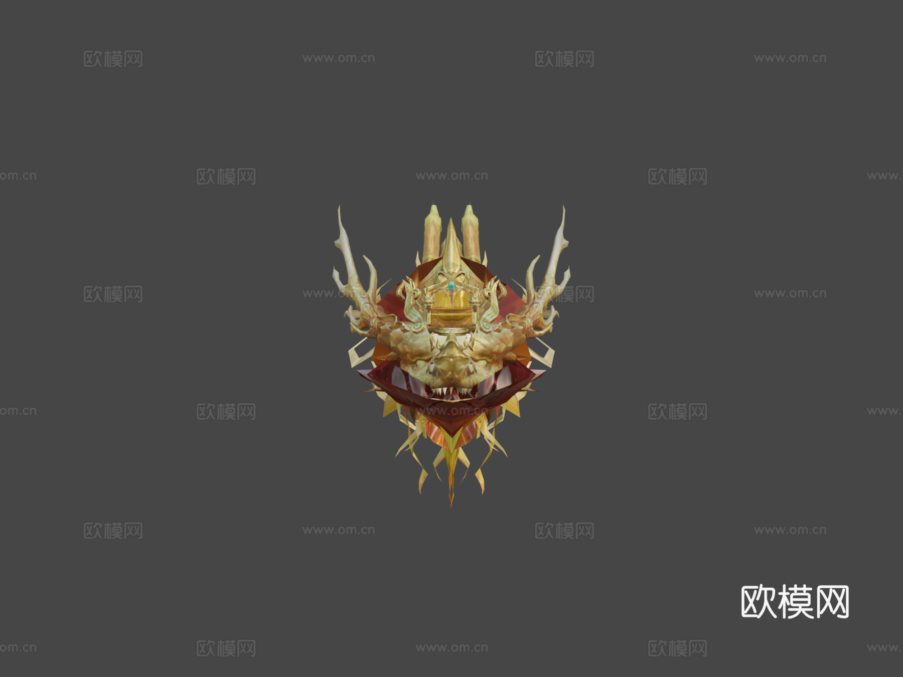 中国龙3d模型