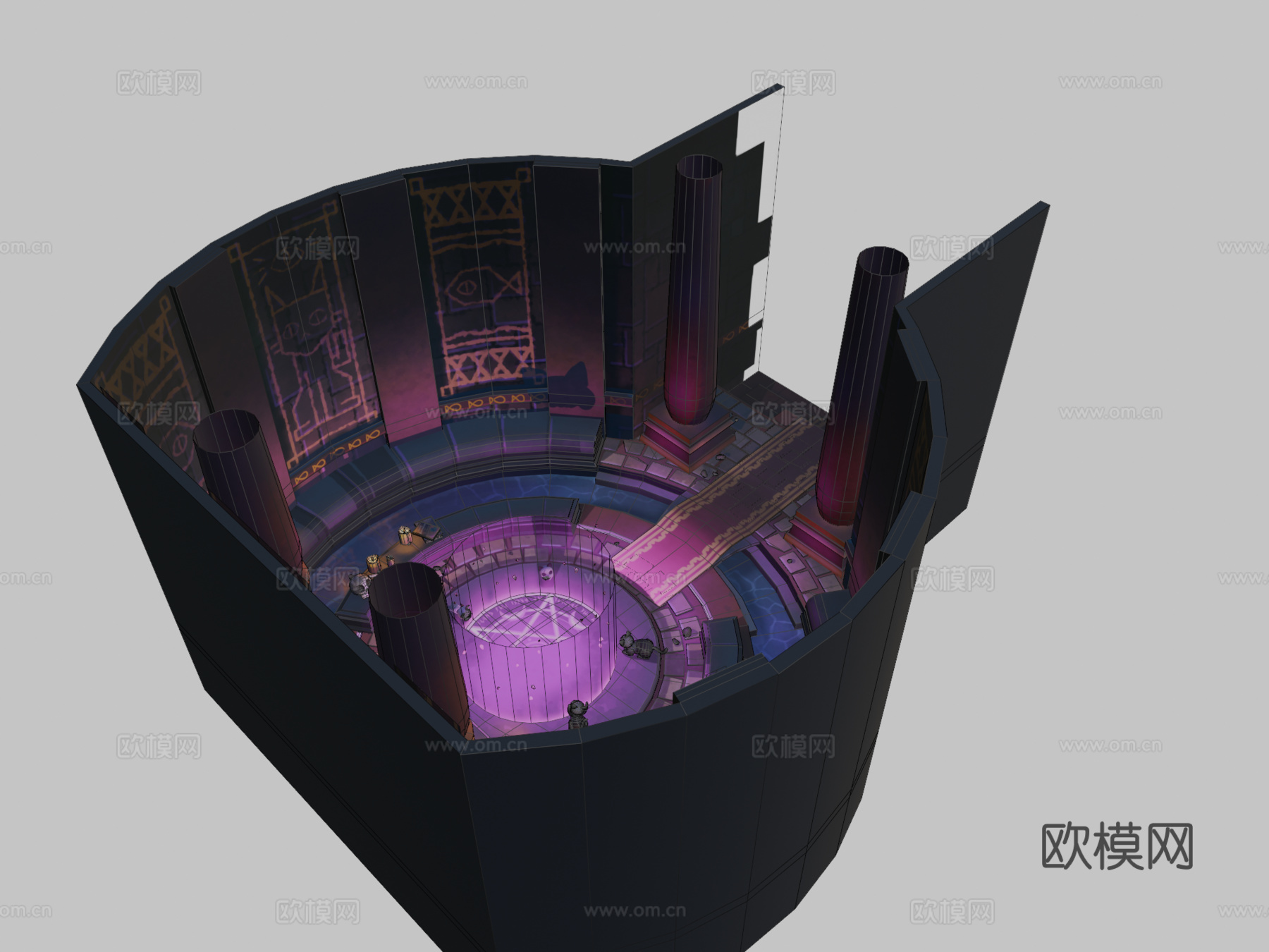 召唤猫3d模型