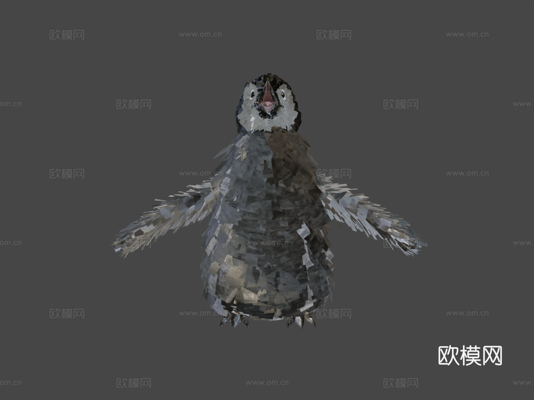 小帝企鹅3d模型