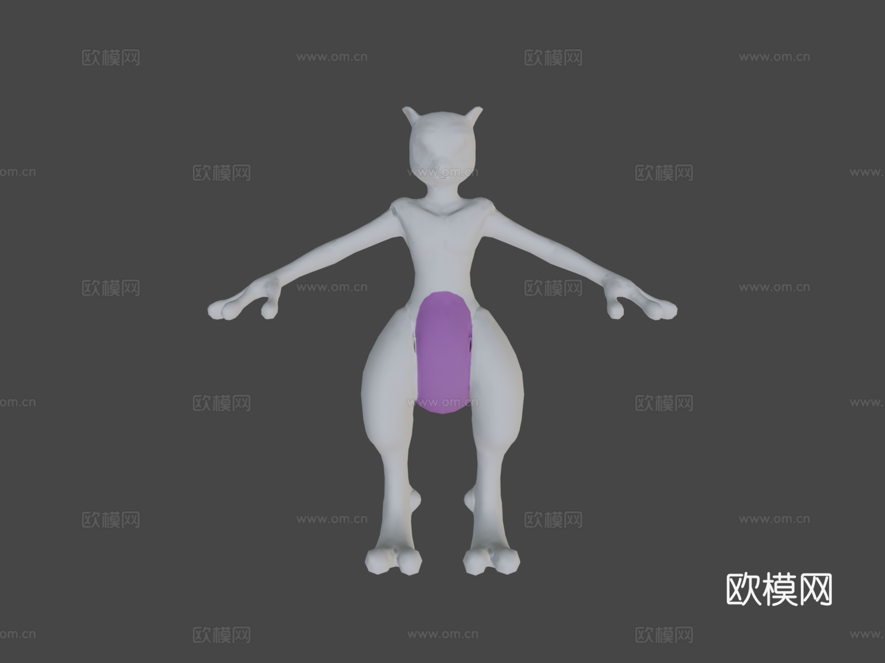宝可梦-超梦3d模型