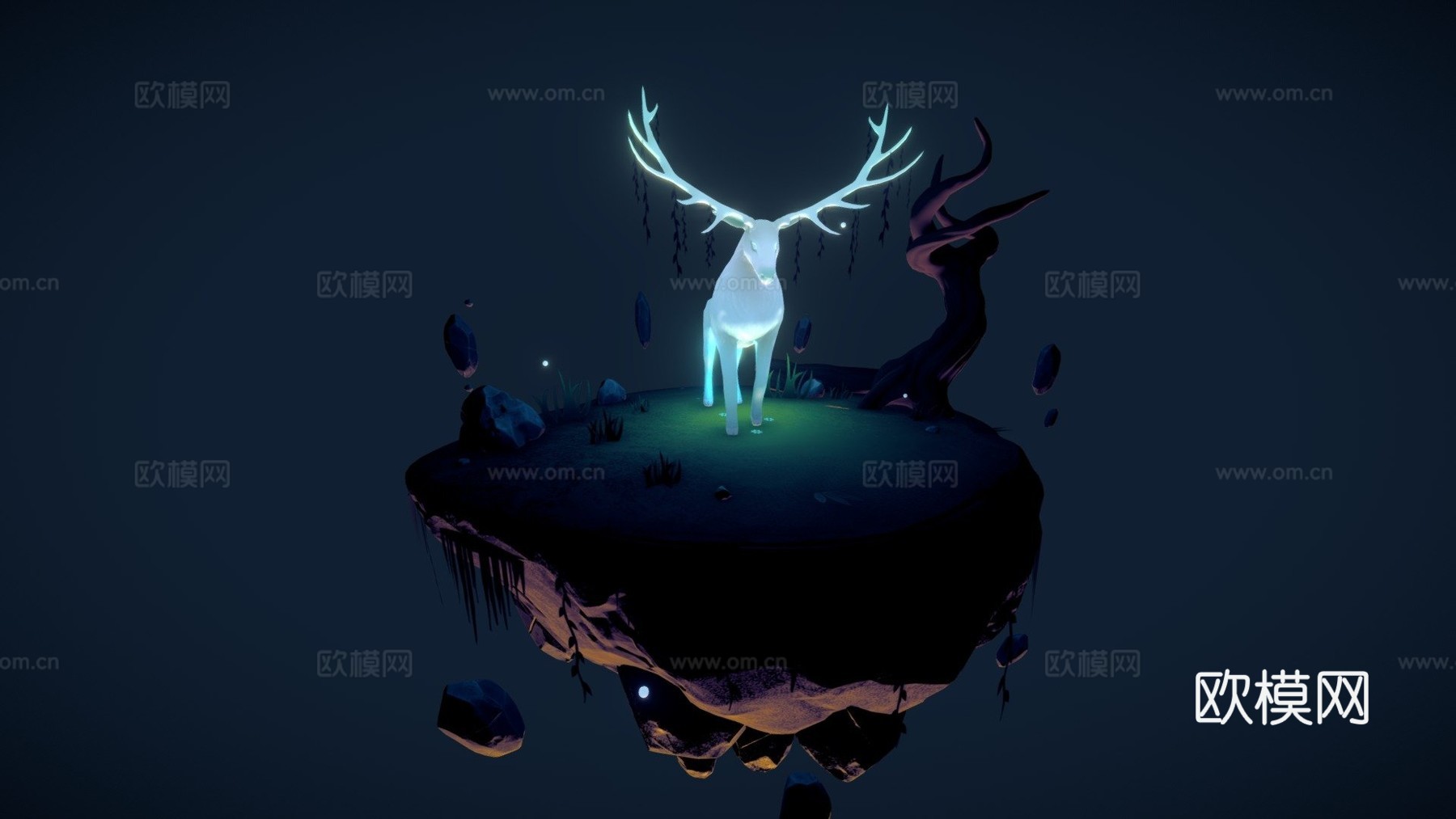 幽灵鹿3d模型