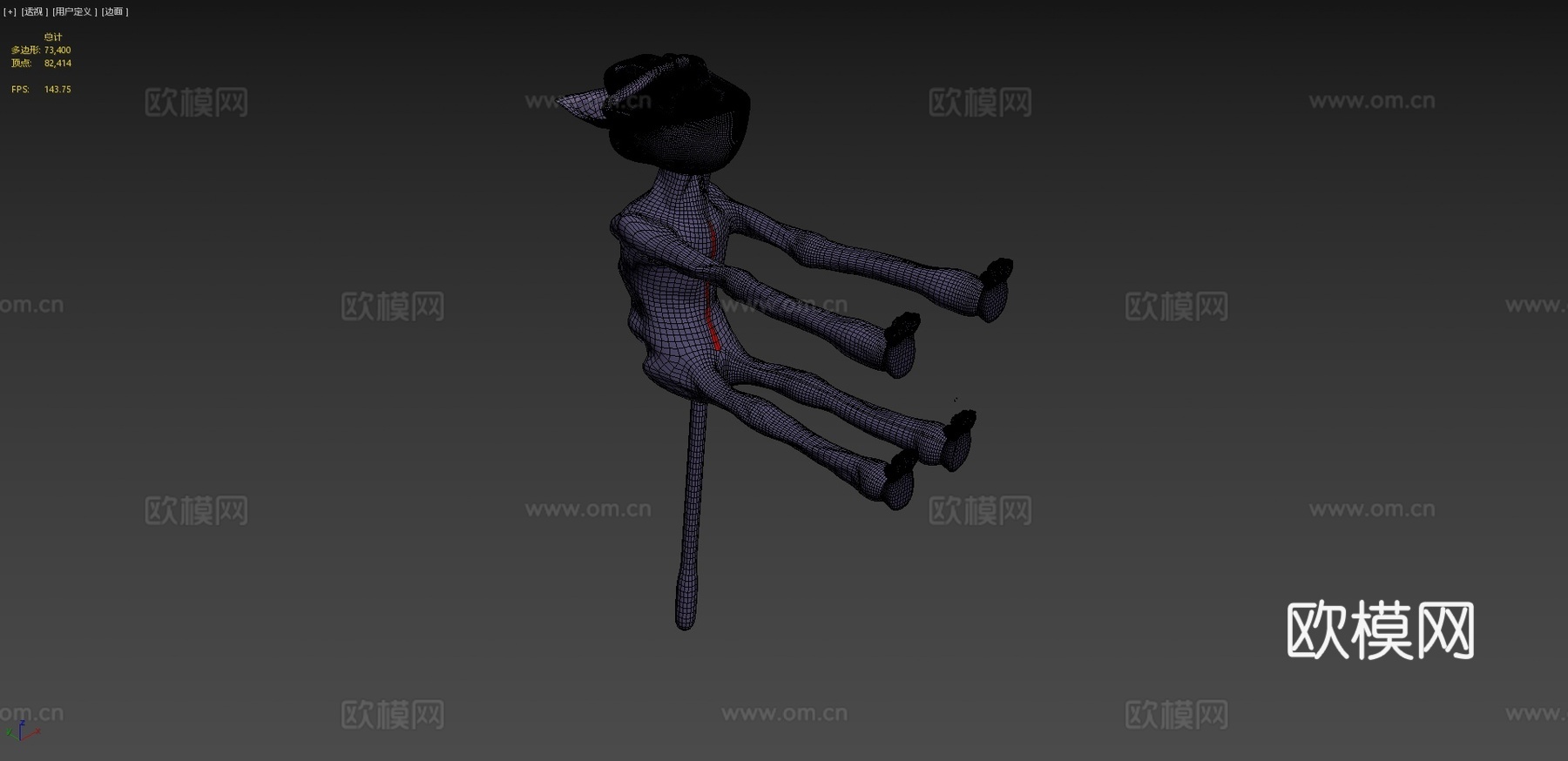 猫盹v16绑定3d模型