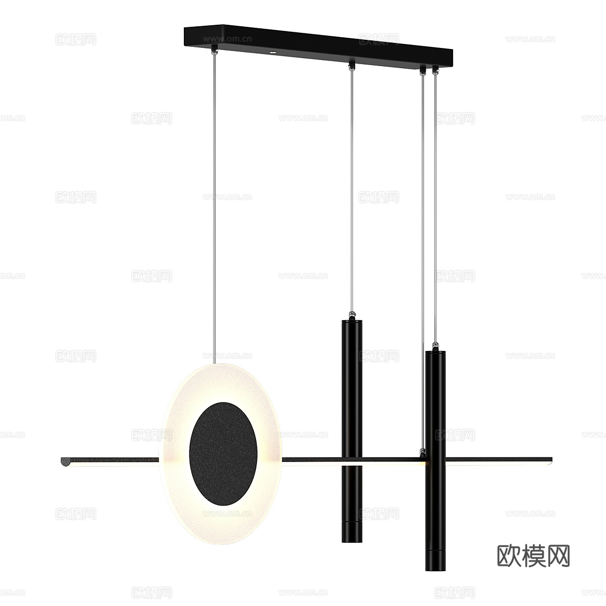 现代意式极简装饰吊灯3d模型