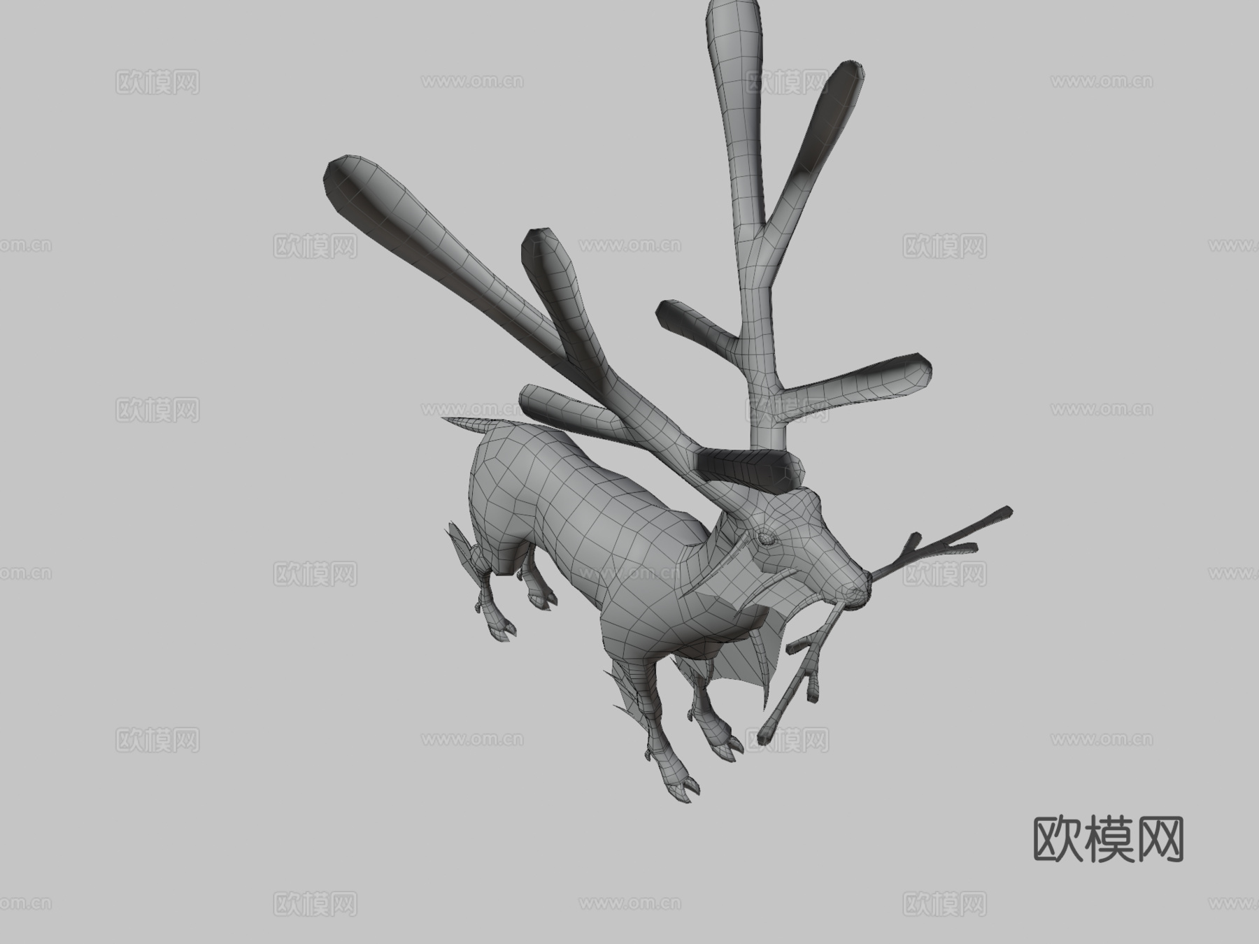 海葵鹿3d模型