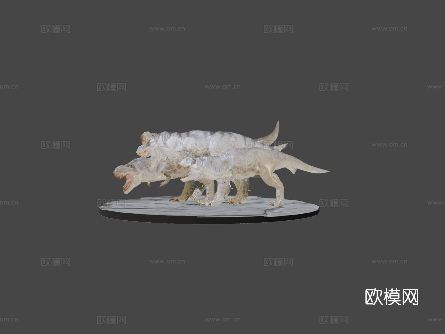 暴龙战斗3d模型