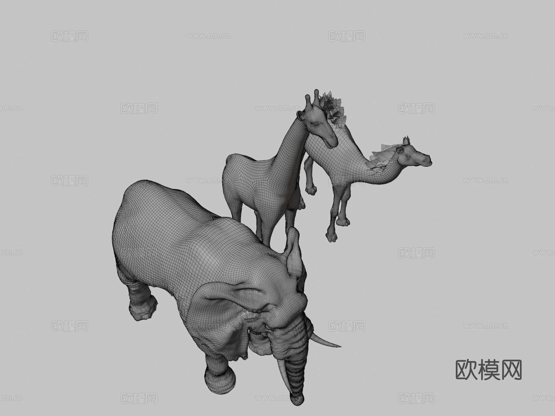 动物包13d模型