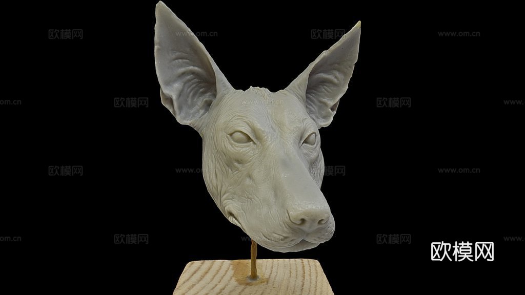 艾伦·卡拉斯科的狗头3d模型