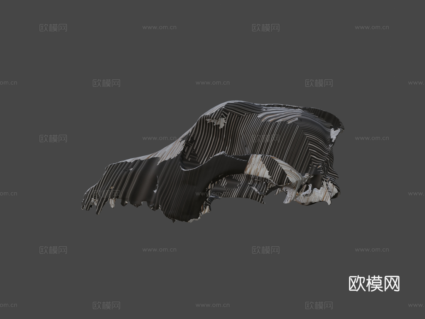 狗头骨测试3d模型