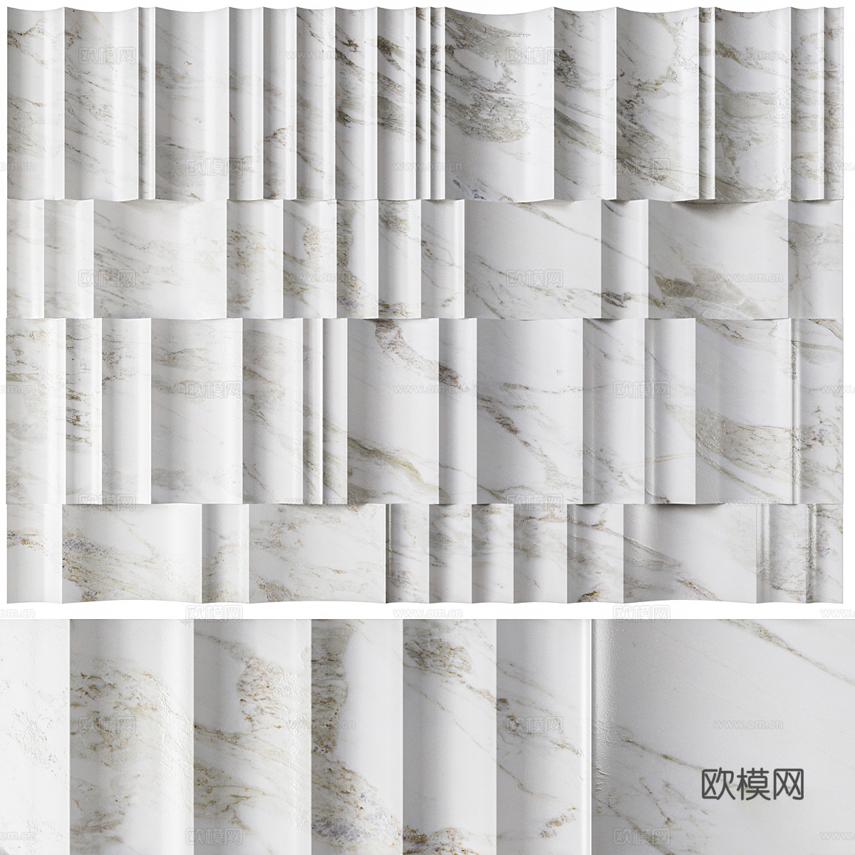 现代意式瓷砖 新型材料3d模型