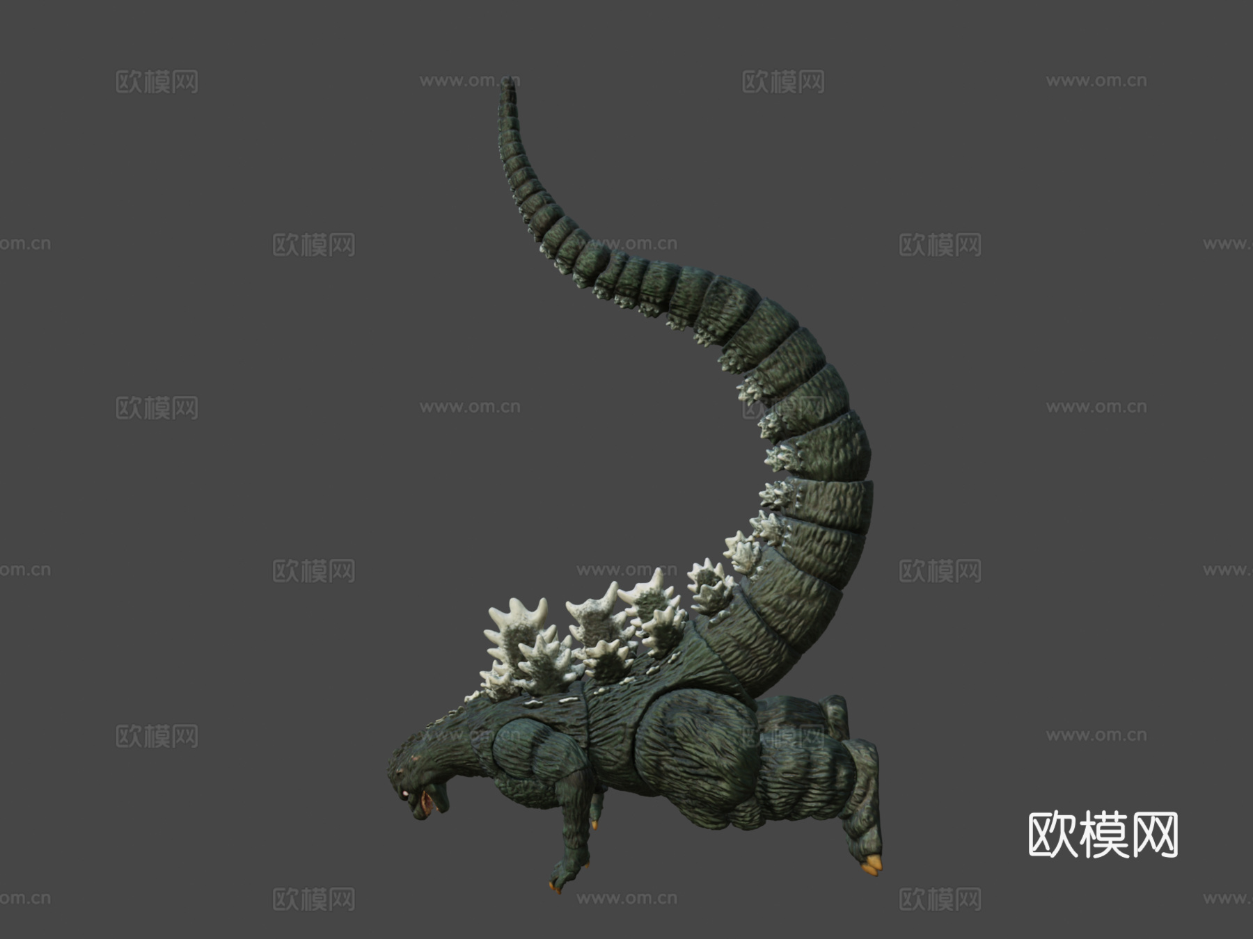 年哥斯拉雕像3D扫描3d模型