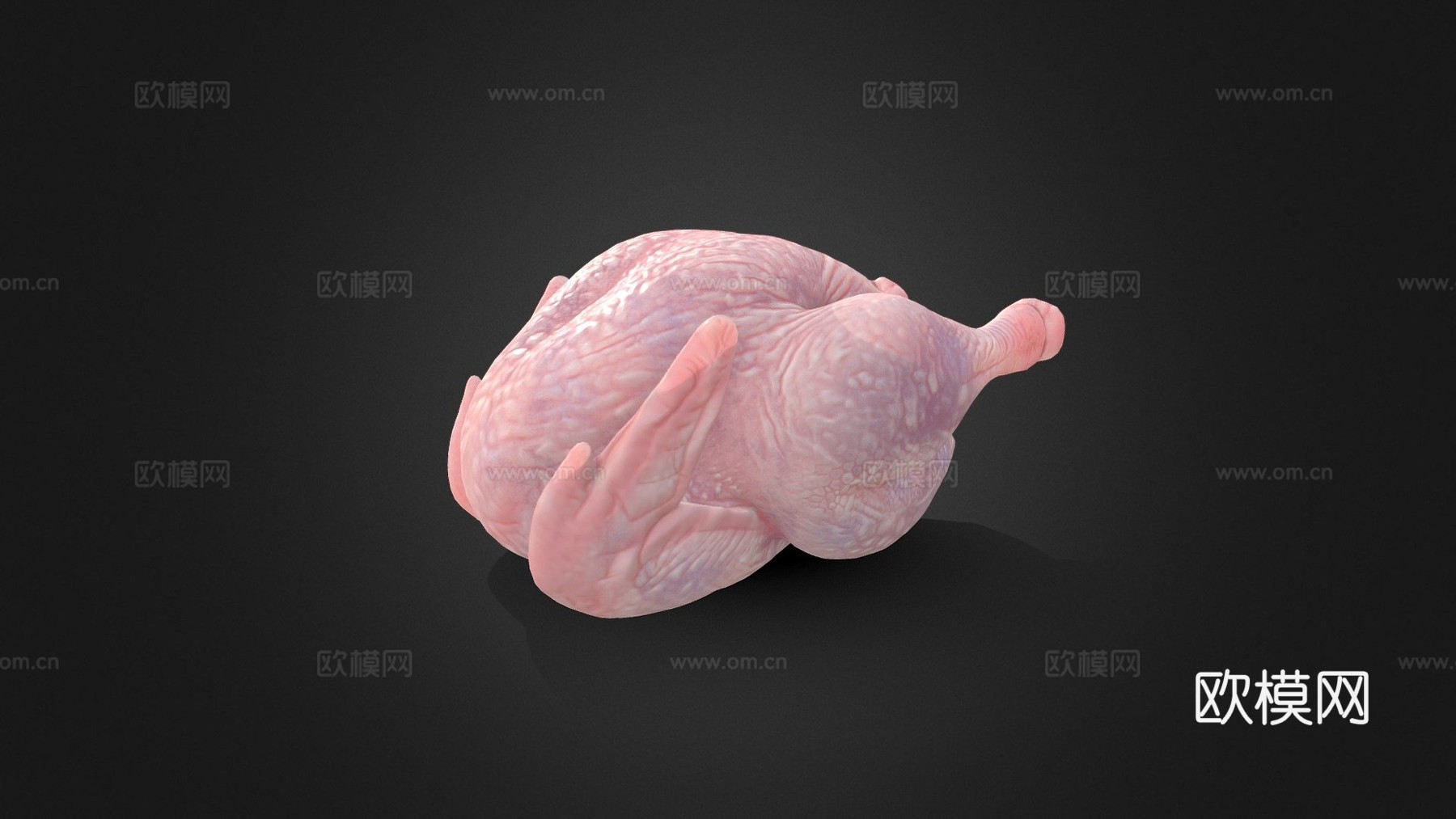 生鸡肉3d模型