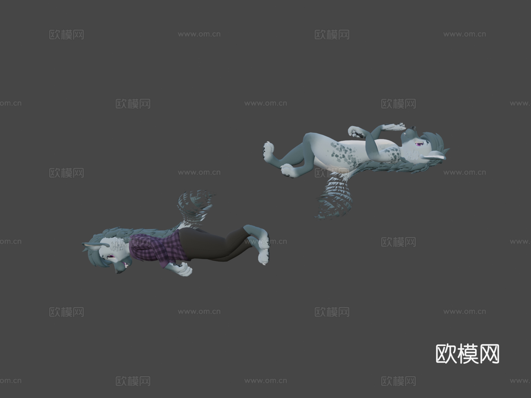 穆菲鬣狗VRChat虚拟形象3d模型