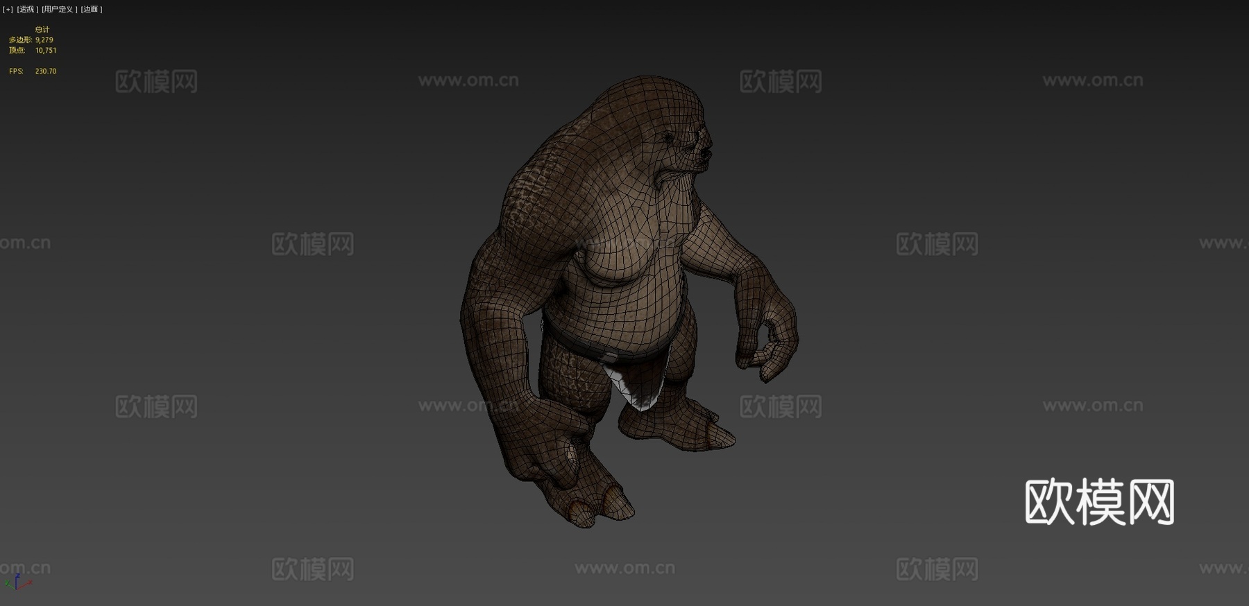 魔多巨怪=奥洛格海=-指环王3d模型