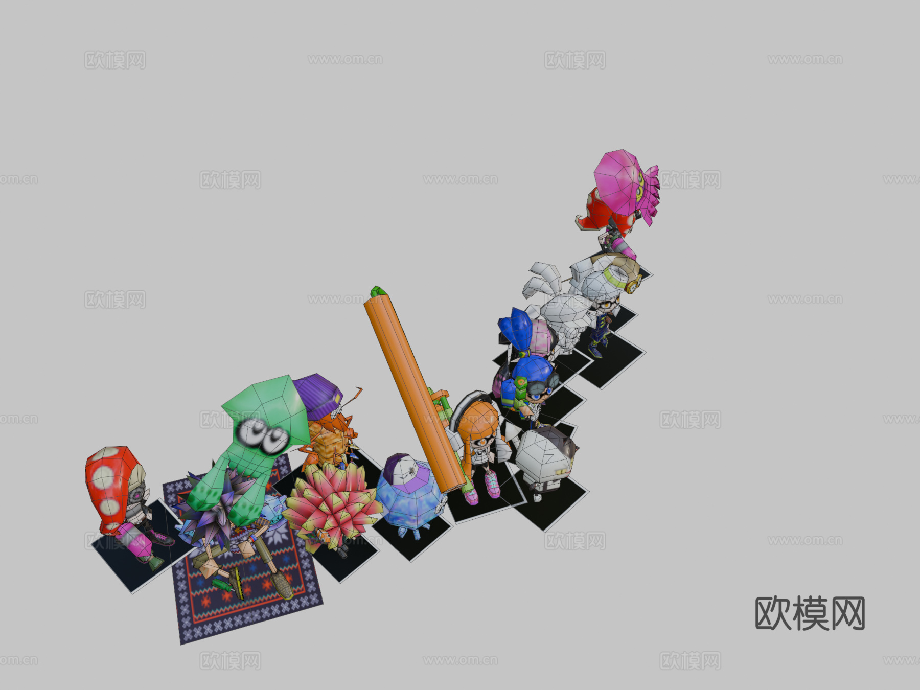 喷射战士64角色3d模型