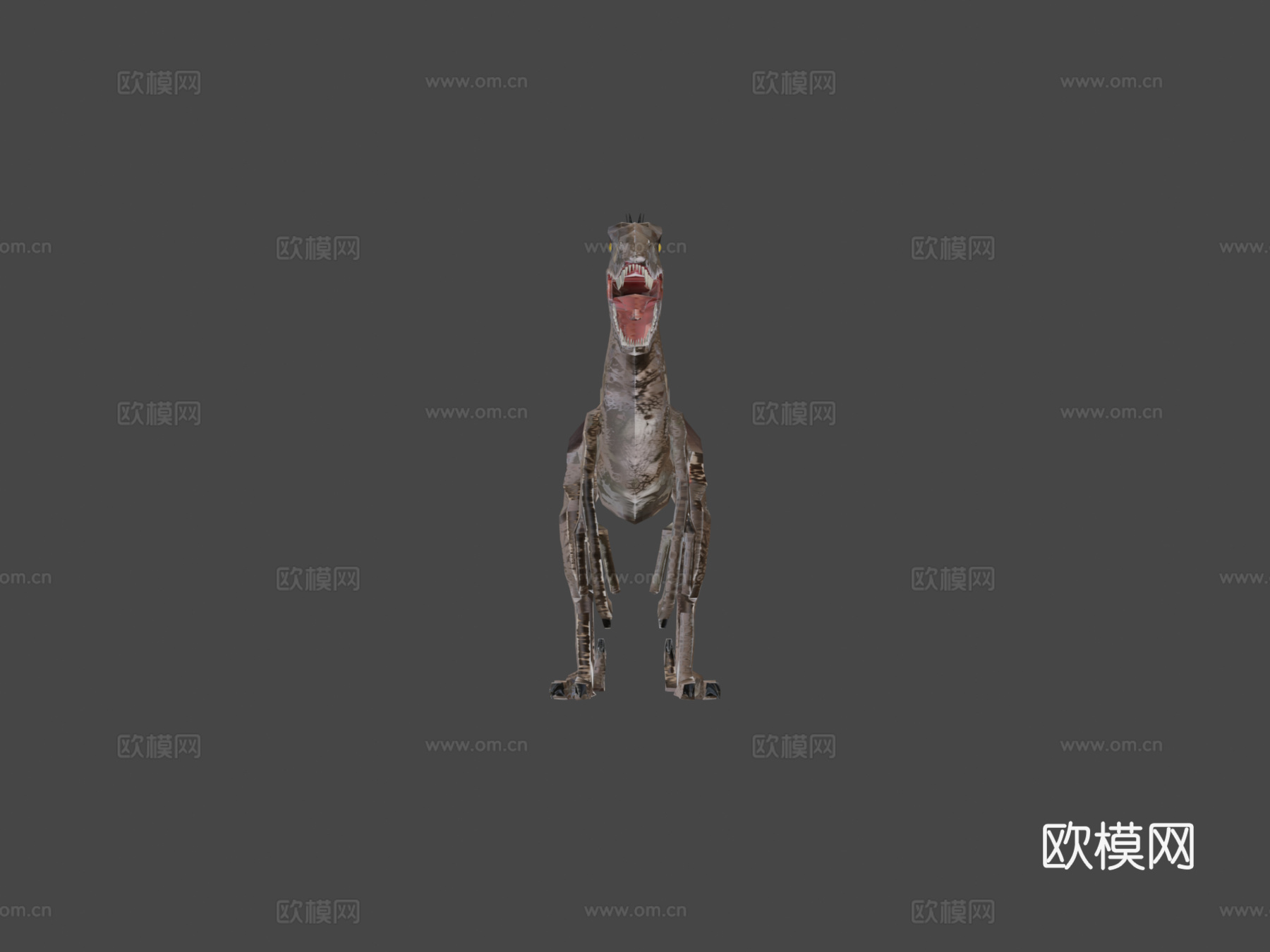 迅猛龙[极低多边形]3d模型