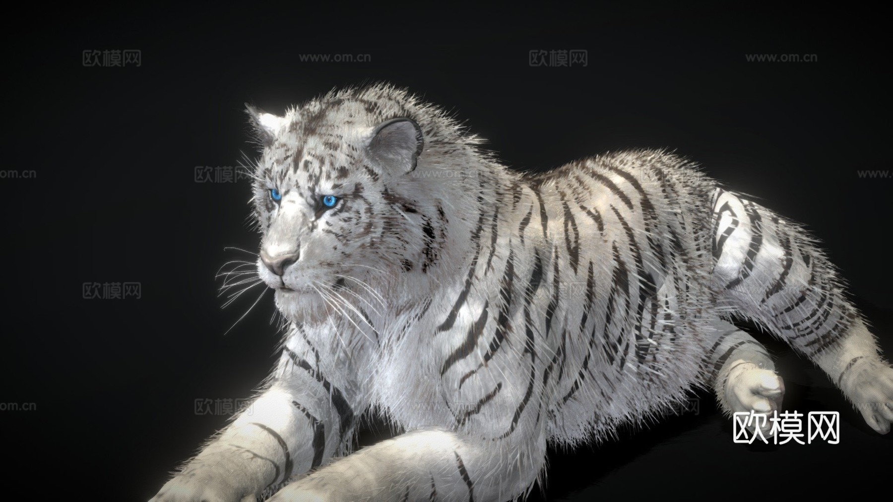白虎3d模型