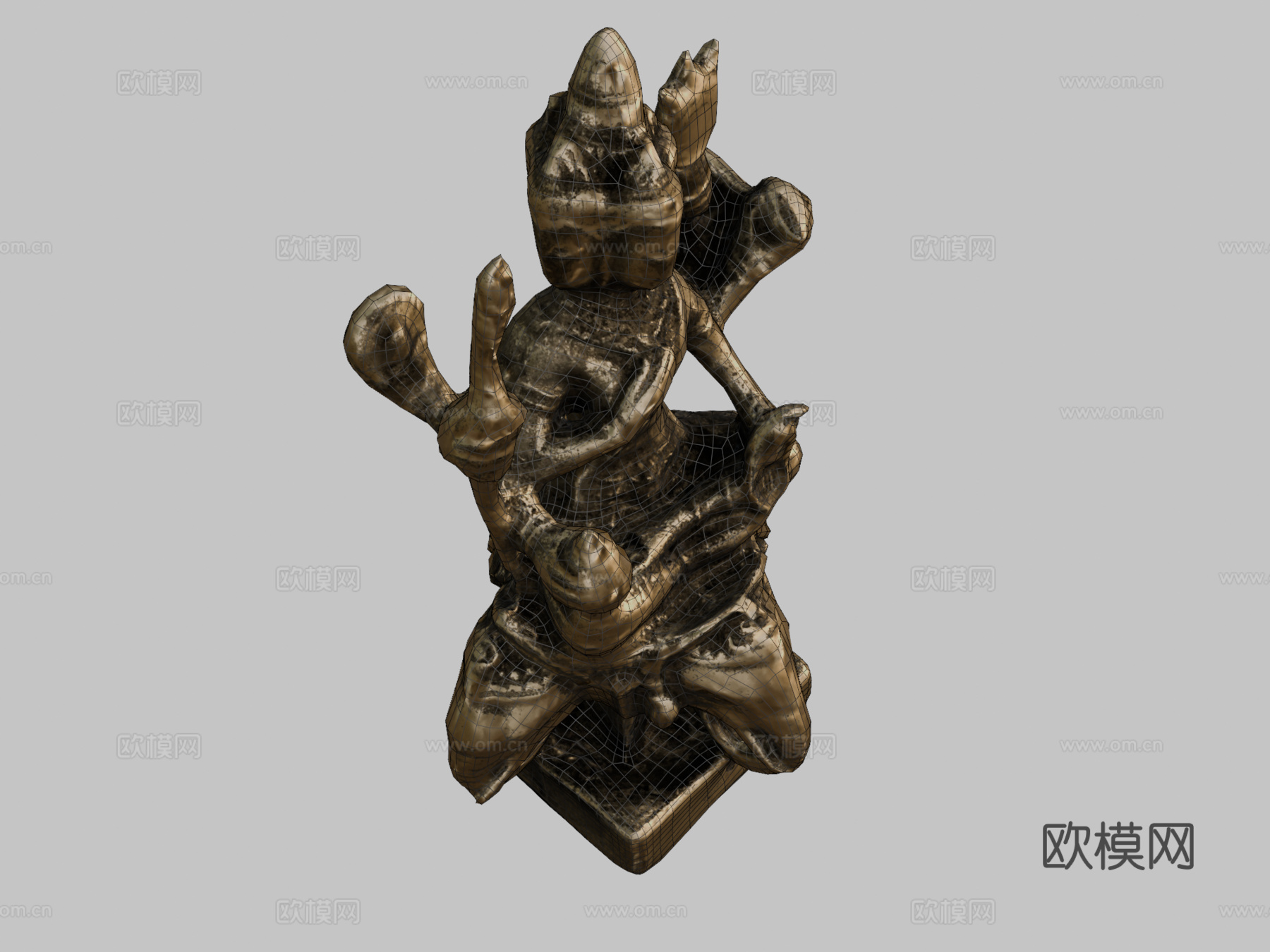 婆罗门摄影测量-材质重制3d模型