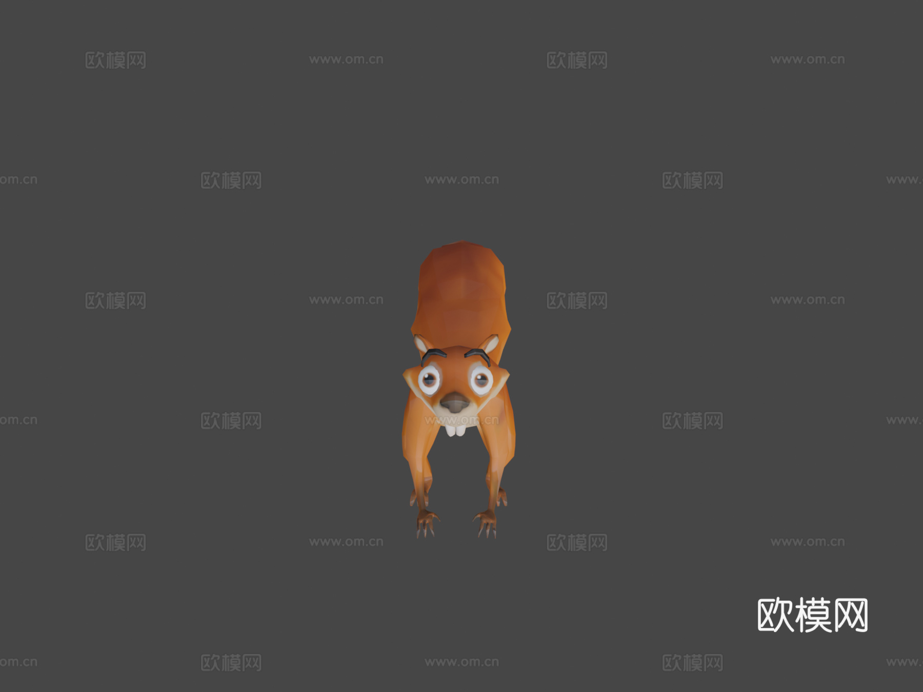 松鼠3d模型