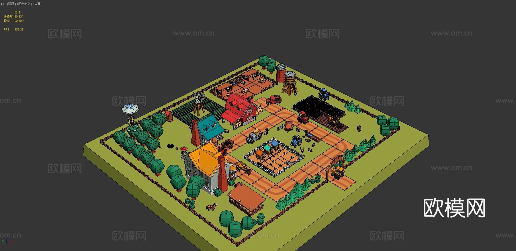 可爱小农场3d模型
