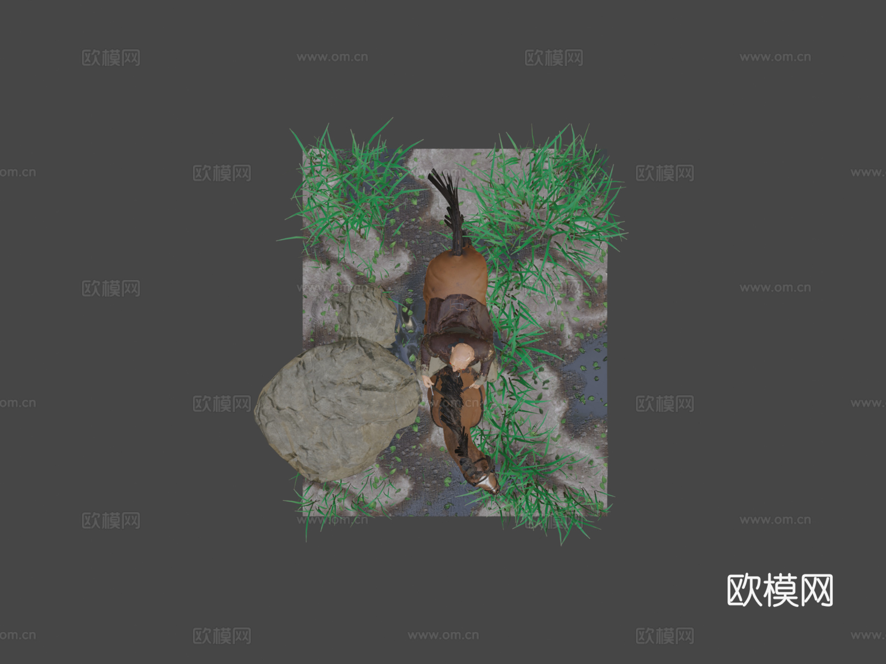 骑马的人3d模型