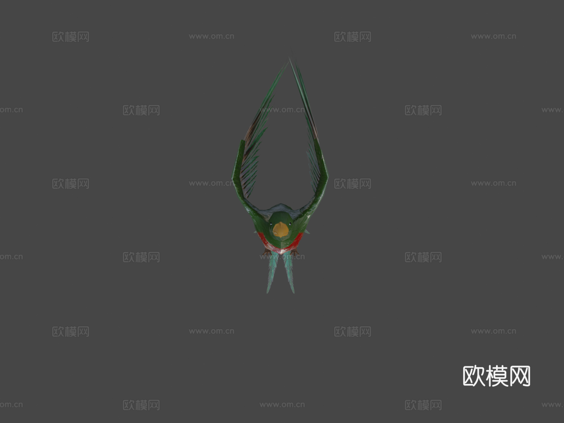羽蛇神动画与纹理测试3d模型